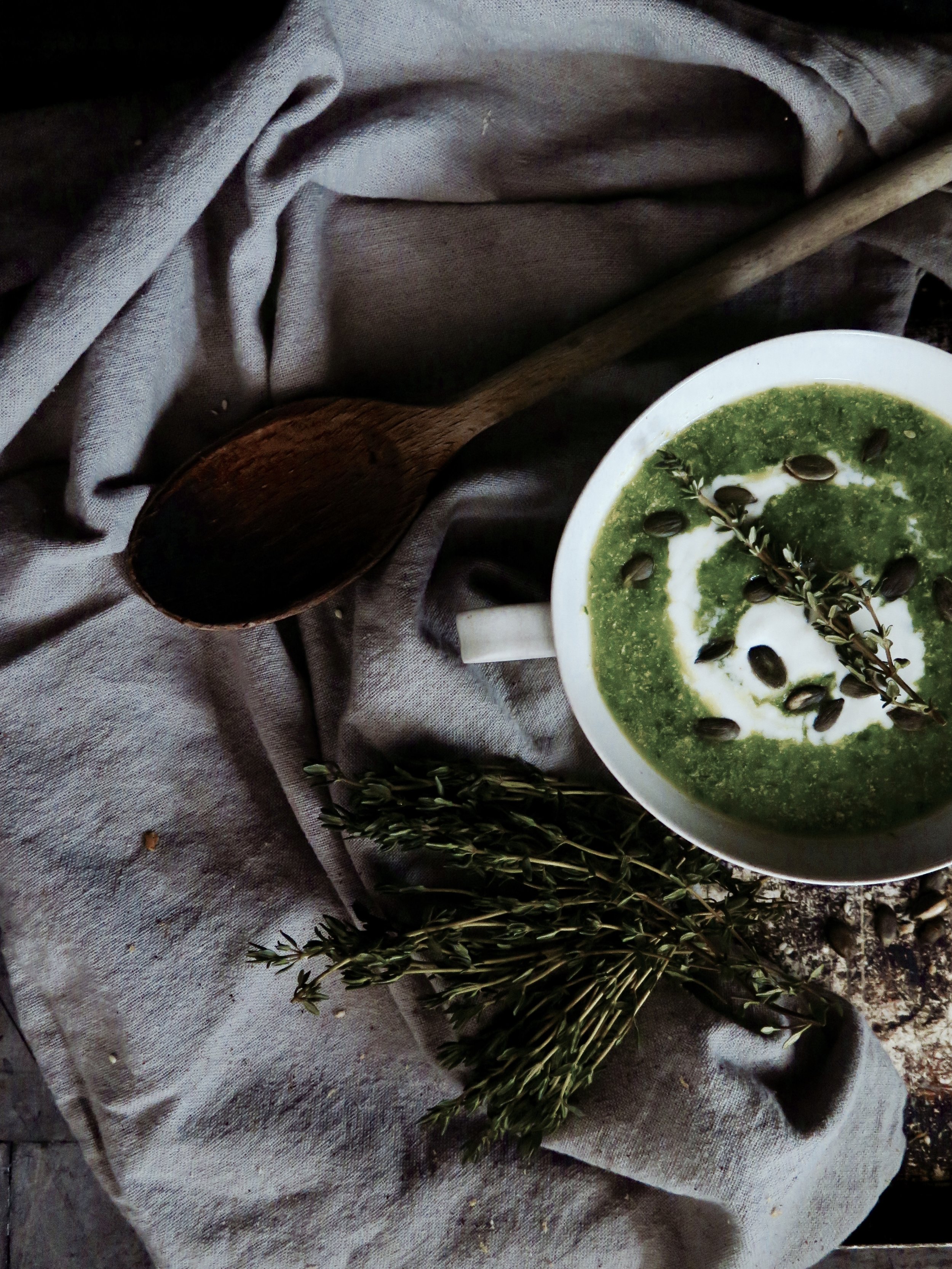 Spring Pea, Spinach & Mint Soup — Culina Sophia
