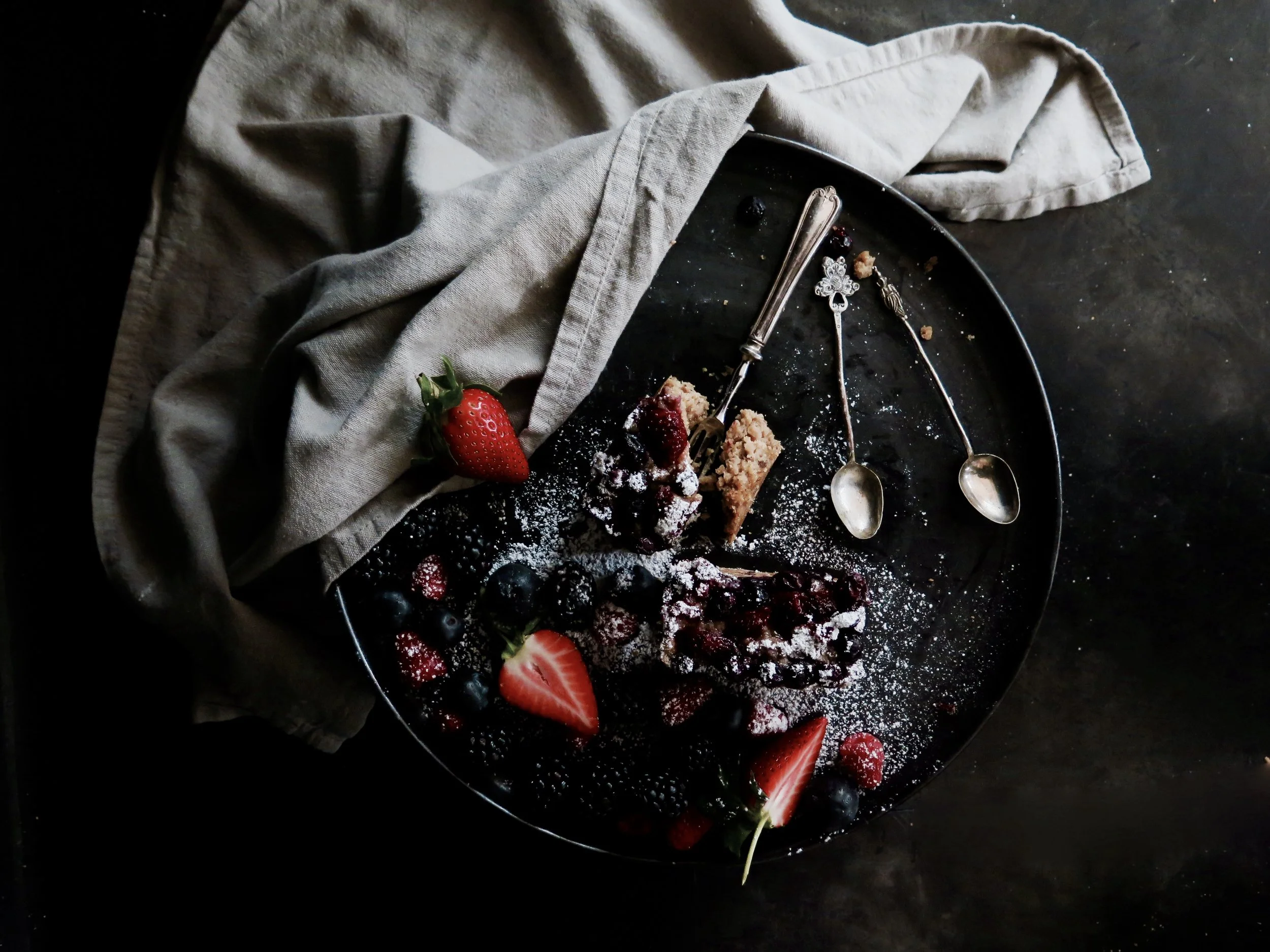 Vanilla Berry Oatmeal Mini Loaves
