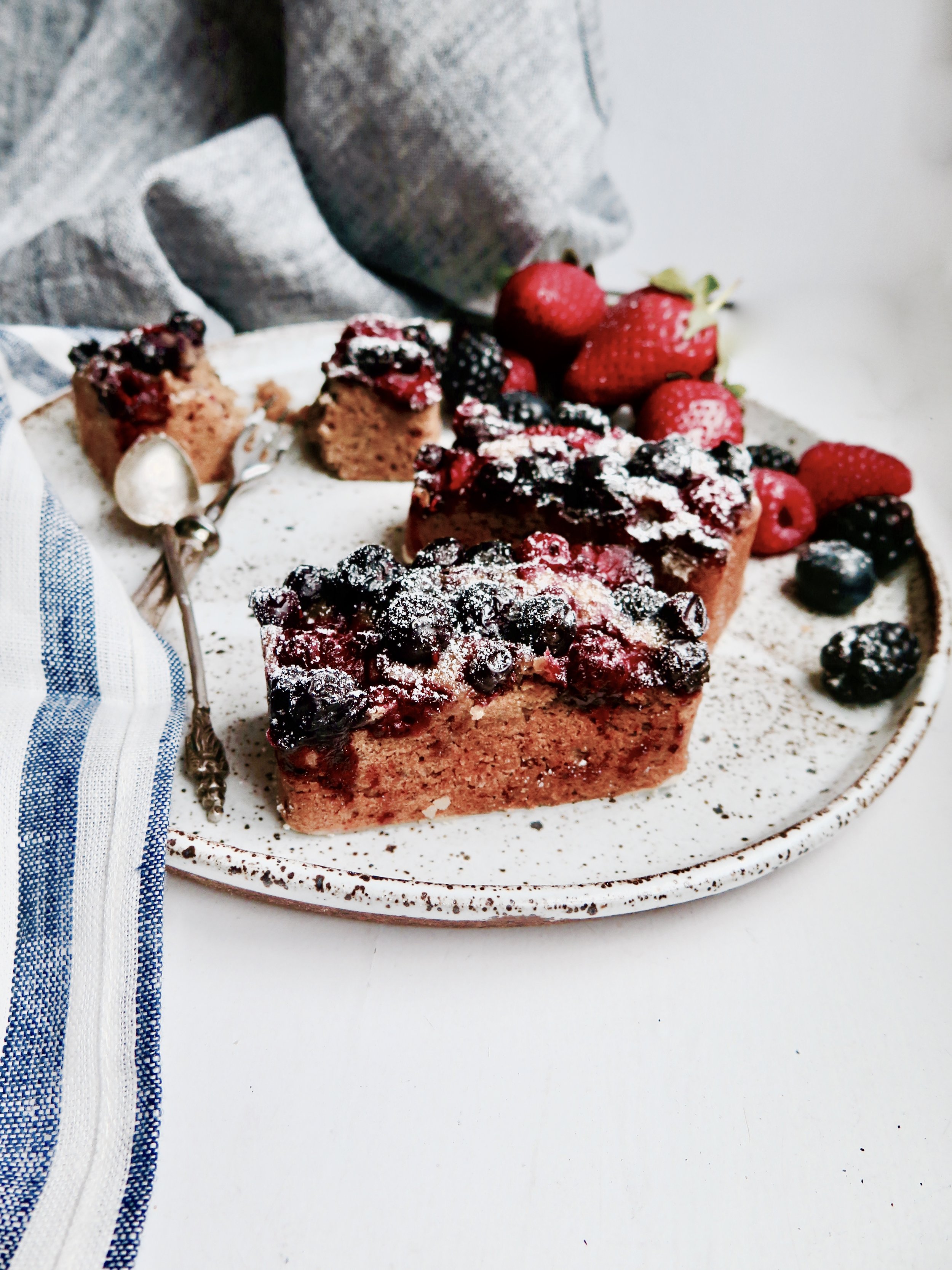 Vanilla Berry Oatmeal Mini Loaves