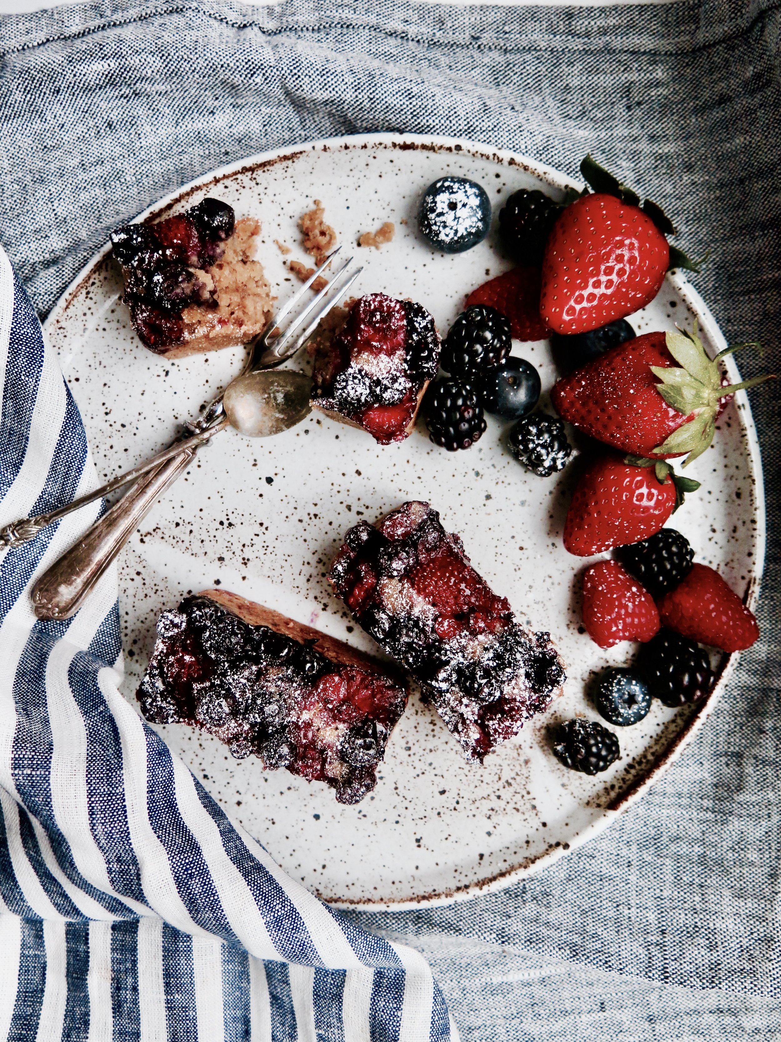 Vanilla Berry Oatmeal Mini Loaves