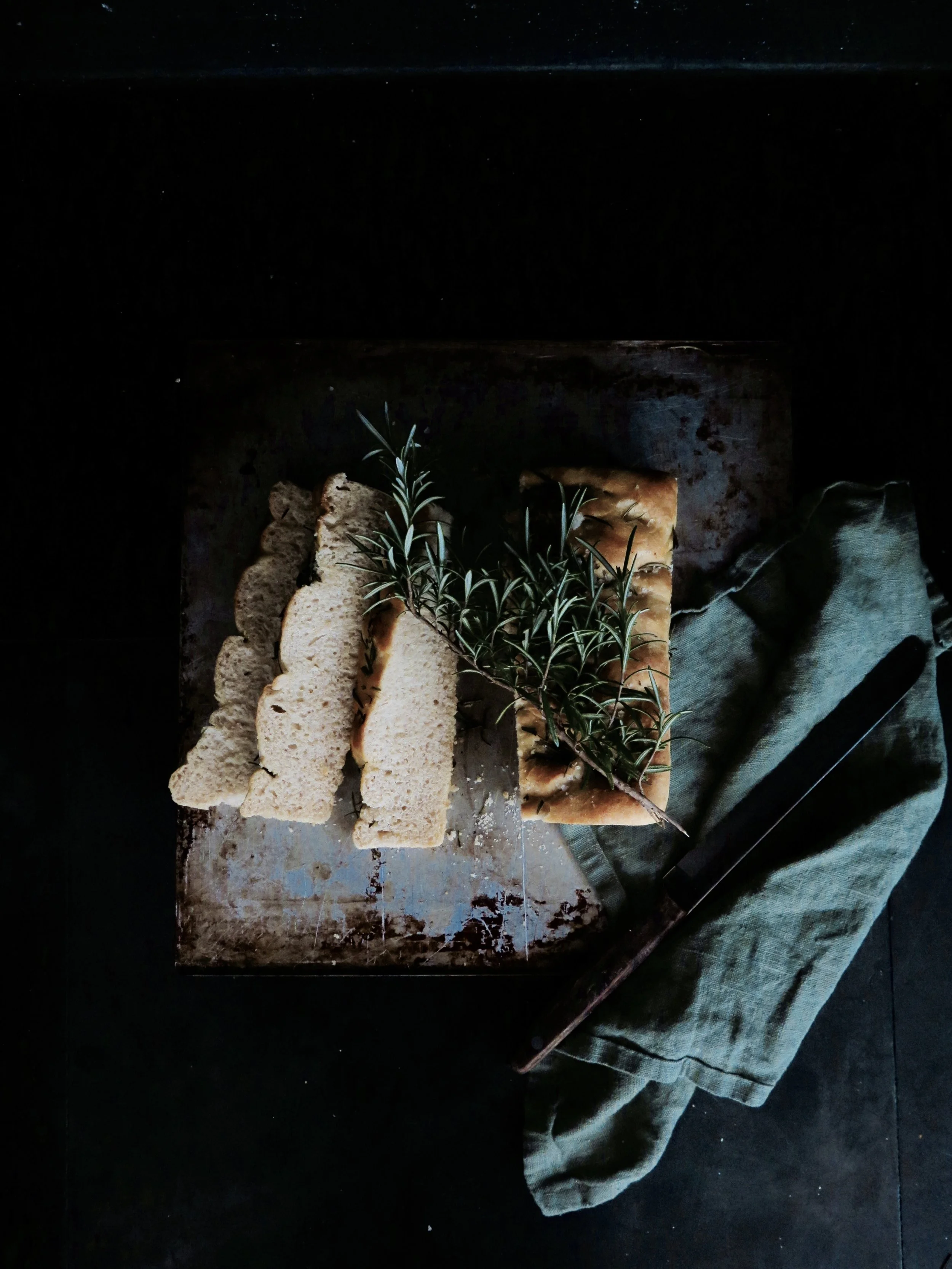 Sea Salt & Rosemary Focaccia (vegan)
