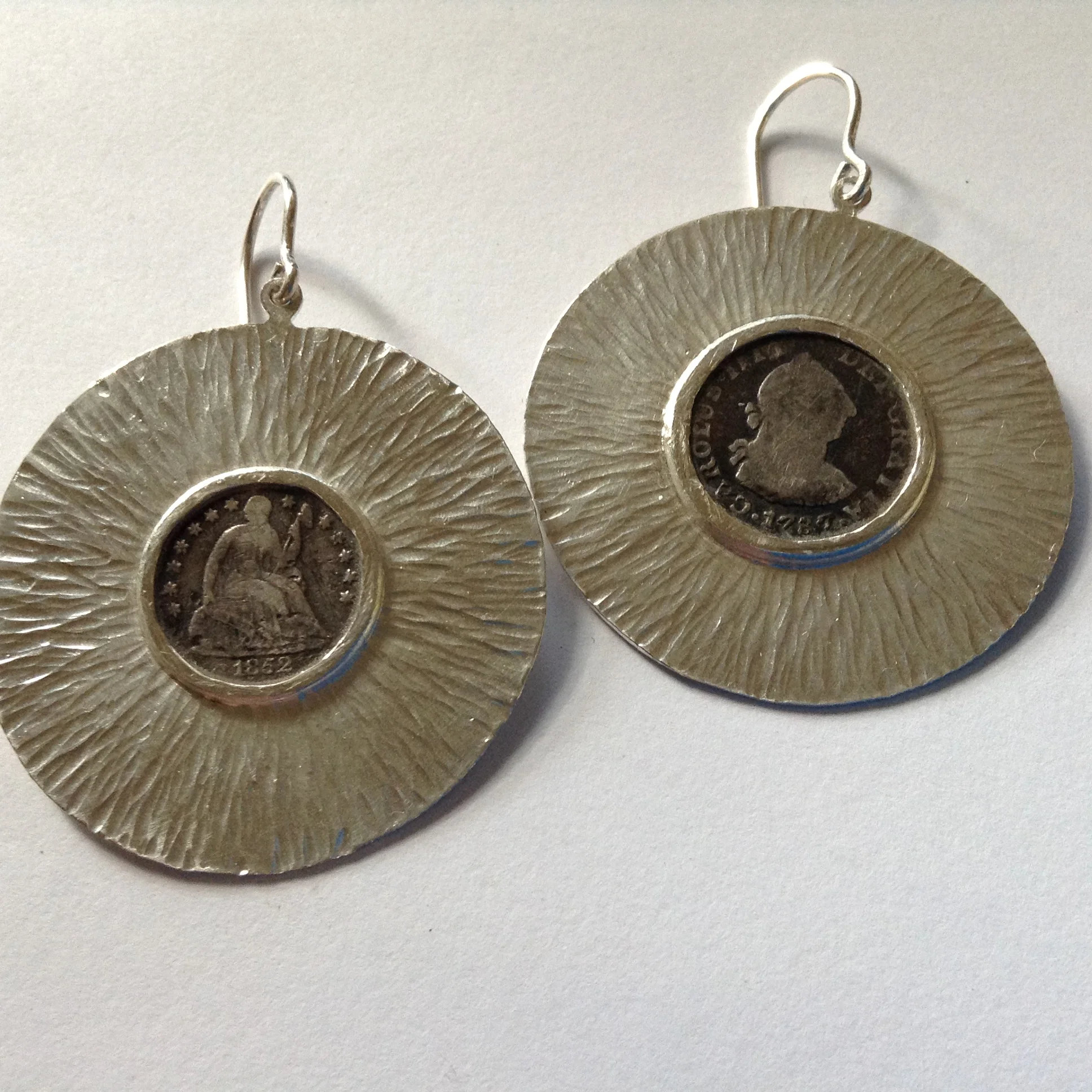 custom coin earrings