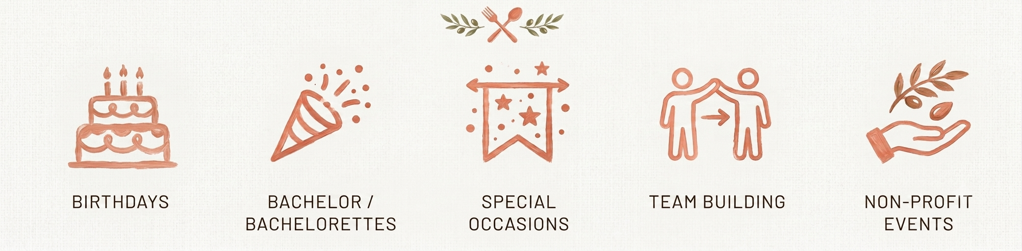 VITA cooking class is perfect for birthdays, bachelor/bachelorette parties, special occasions, team building.