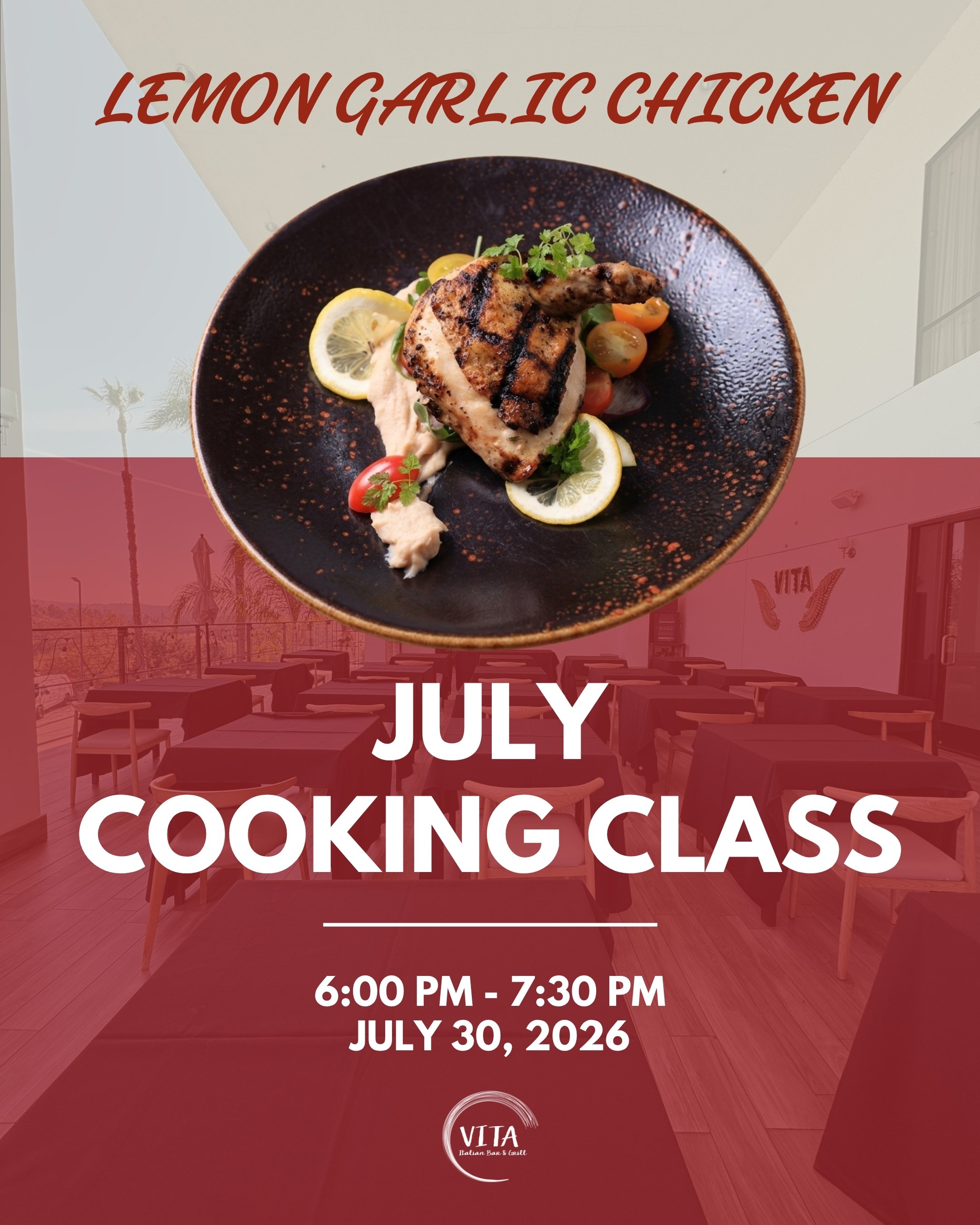 VITA Pomona's July Cooking Class!
