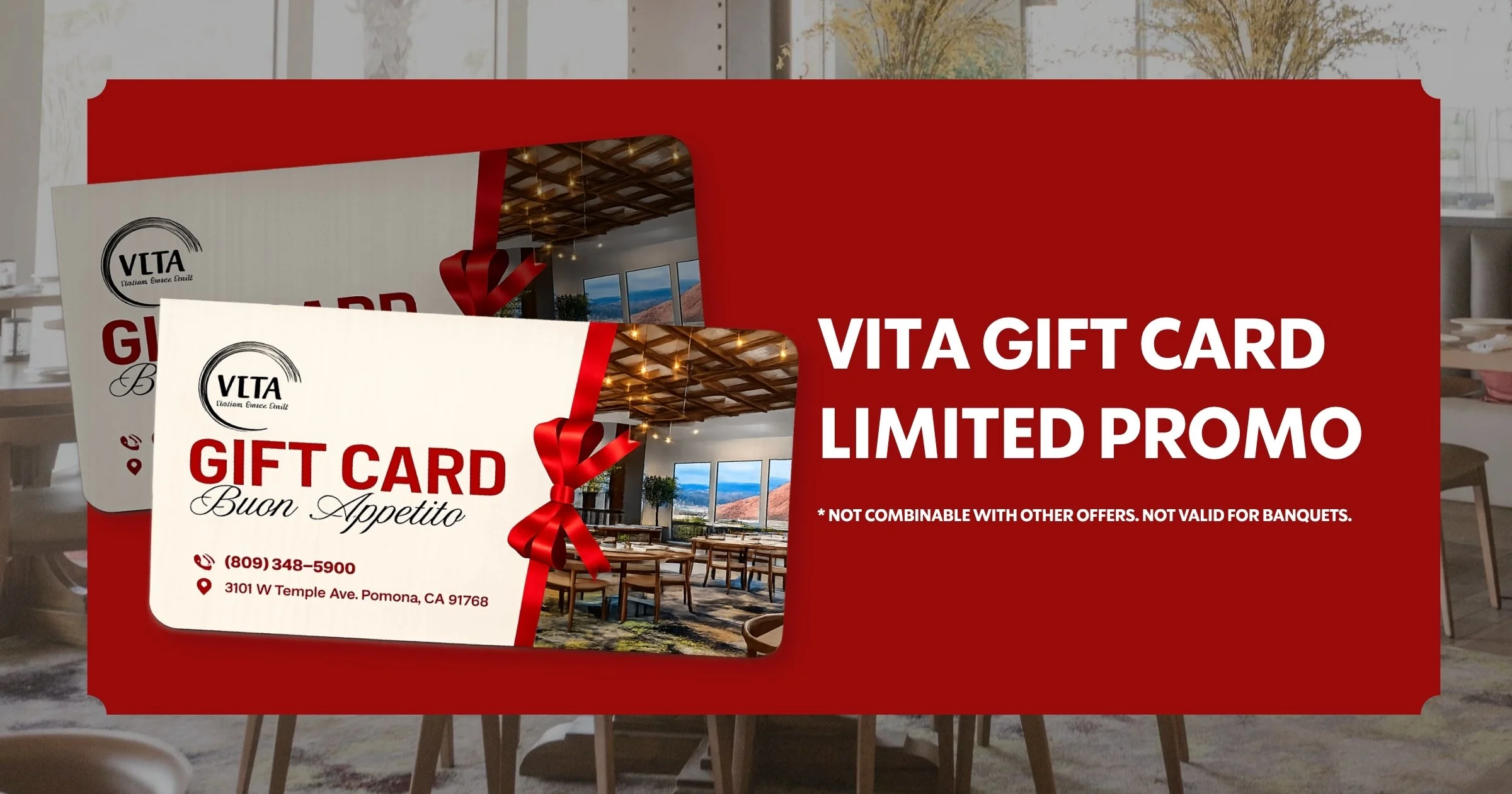VITA Gift Card with limited discounts