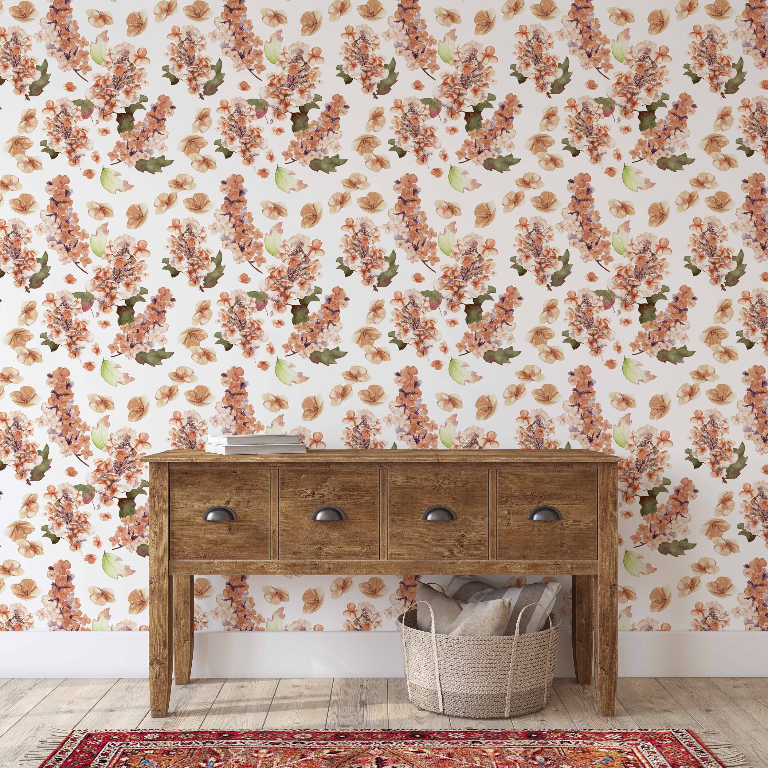 Autumn Hydrangea Pattern