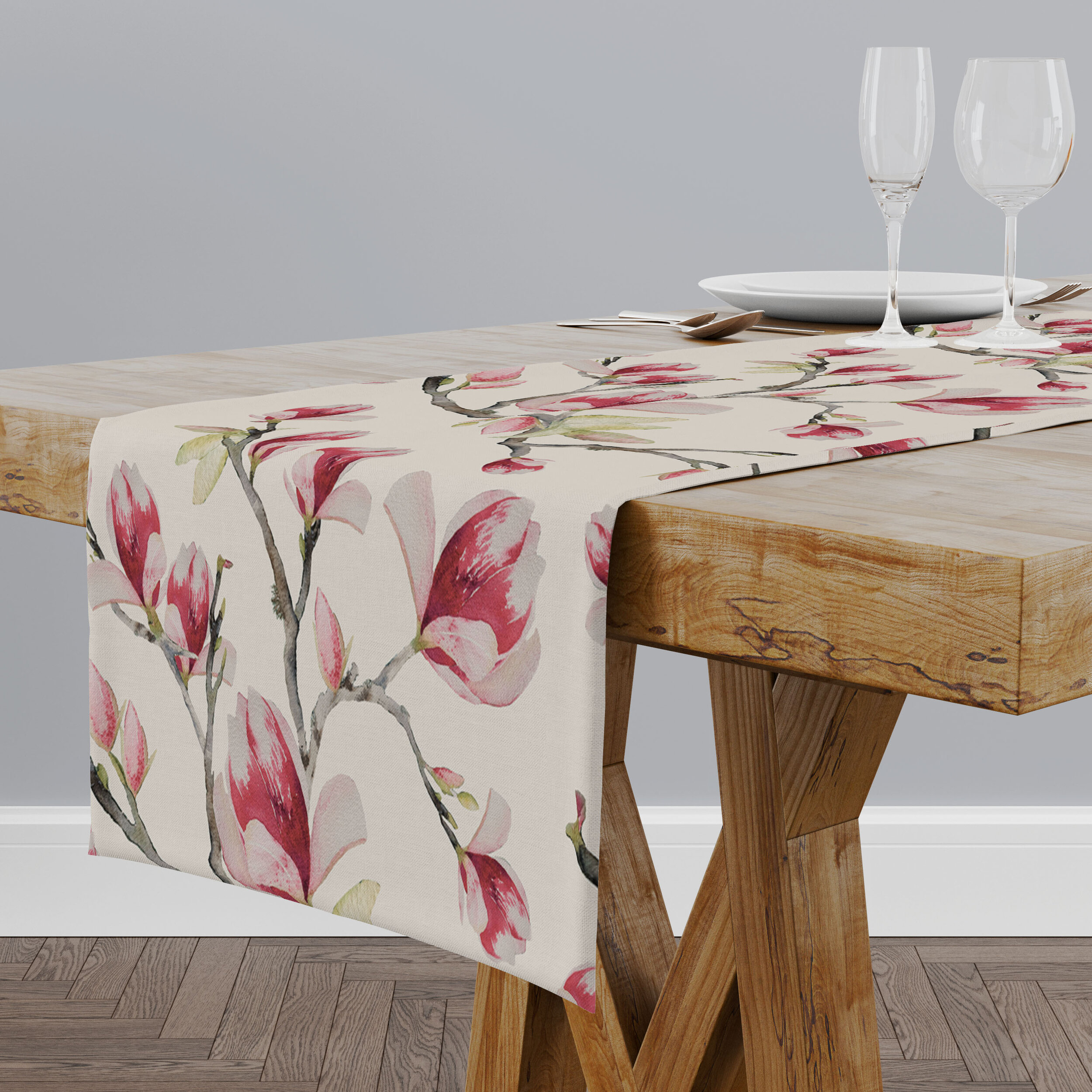 Magnolia Branches Table Runner