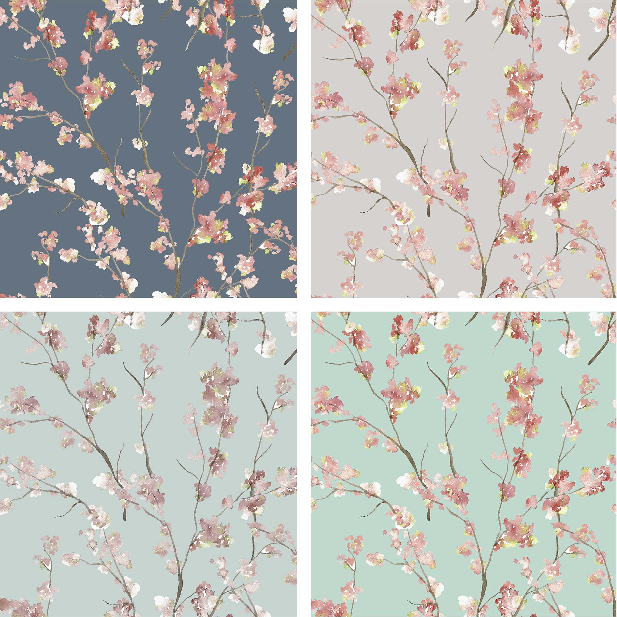 Cherry Blossom Tree Color Study