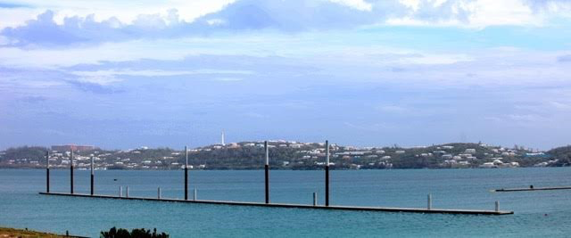 Photo: The main wave attenuator / docks are now being installed.