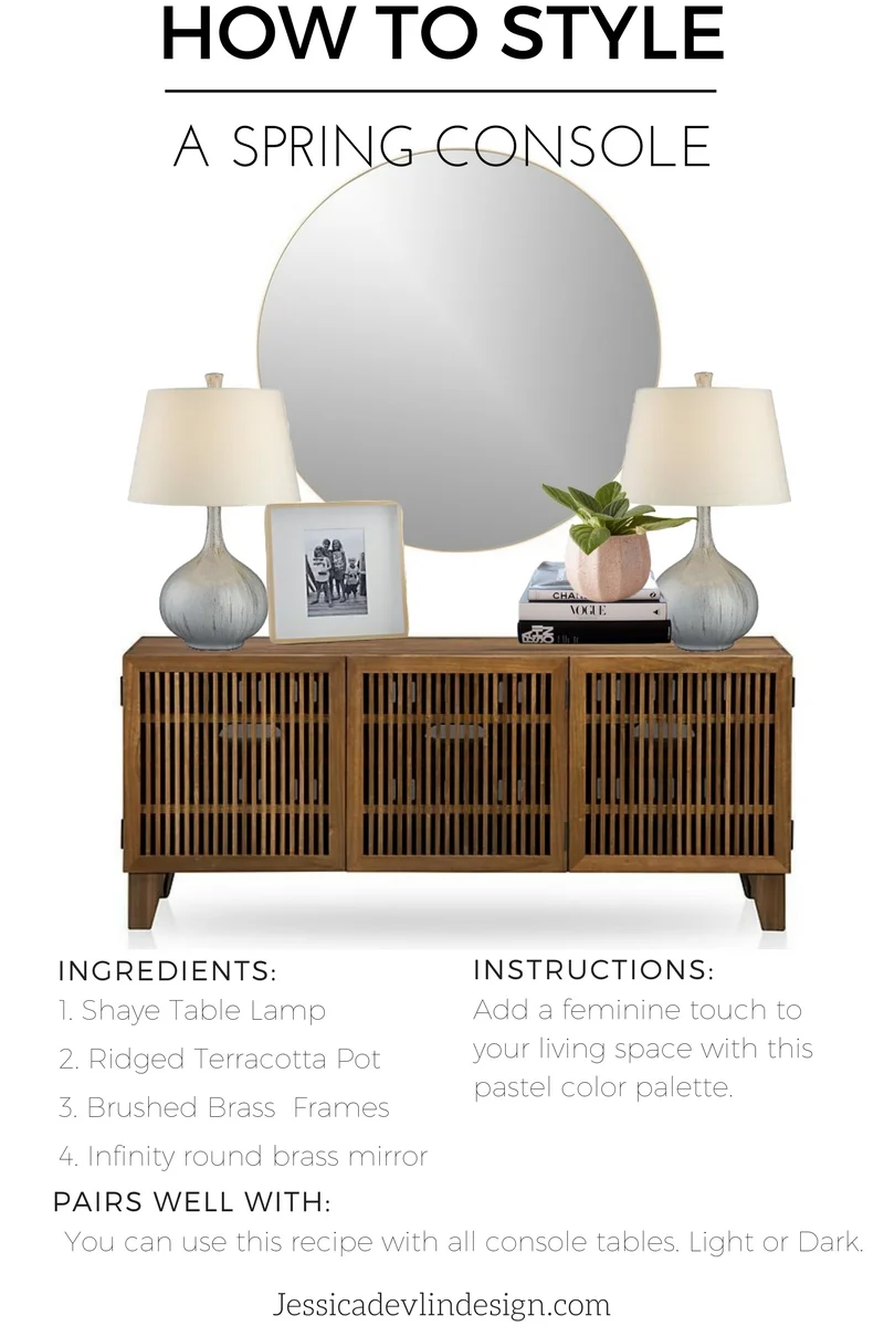 How To Decorate An Envy Worthy Spring Console Table Jessica