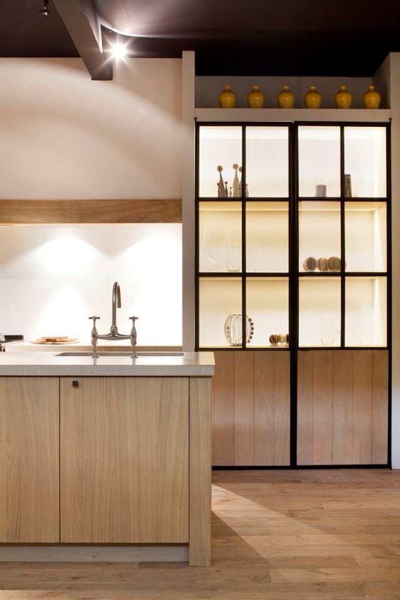 Black Steel Glass Cabinet Doors Jessica Devlin Design Black Steel Glass Cabinet Doors, Metal Cabinet Doors Kitchen