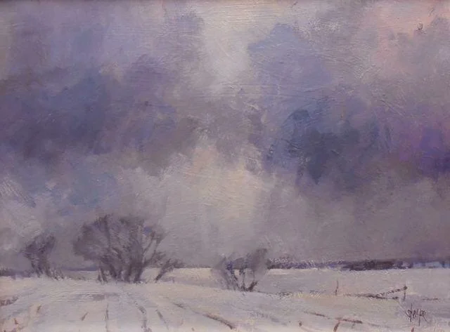 'Winter Clouds-Sideroad 122' (Sold)
