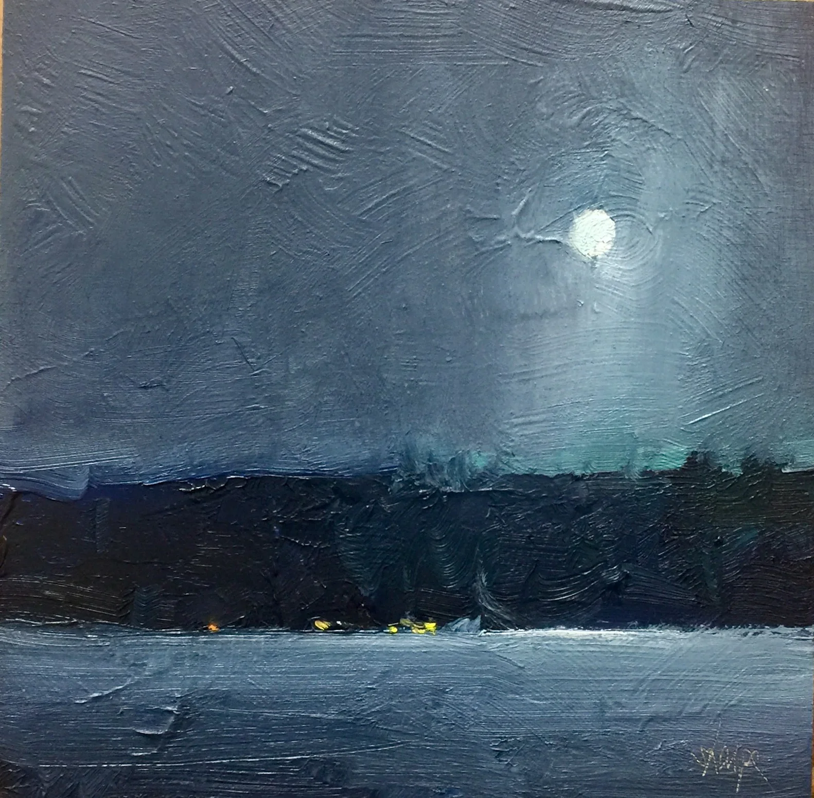 'Lights Across The Ice' (Sold)