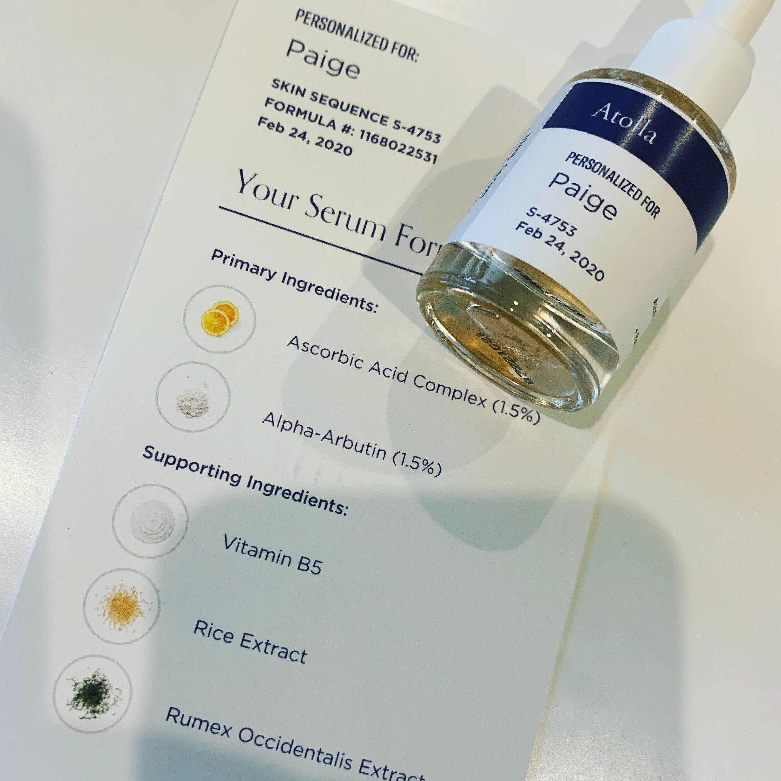 I'm obsessed with my new customized serum