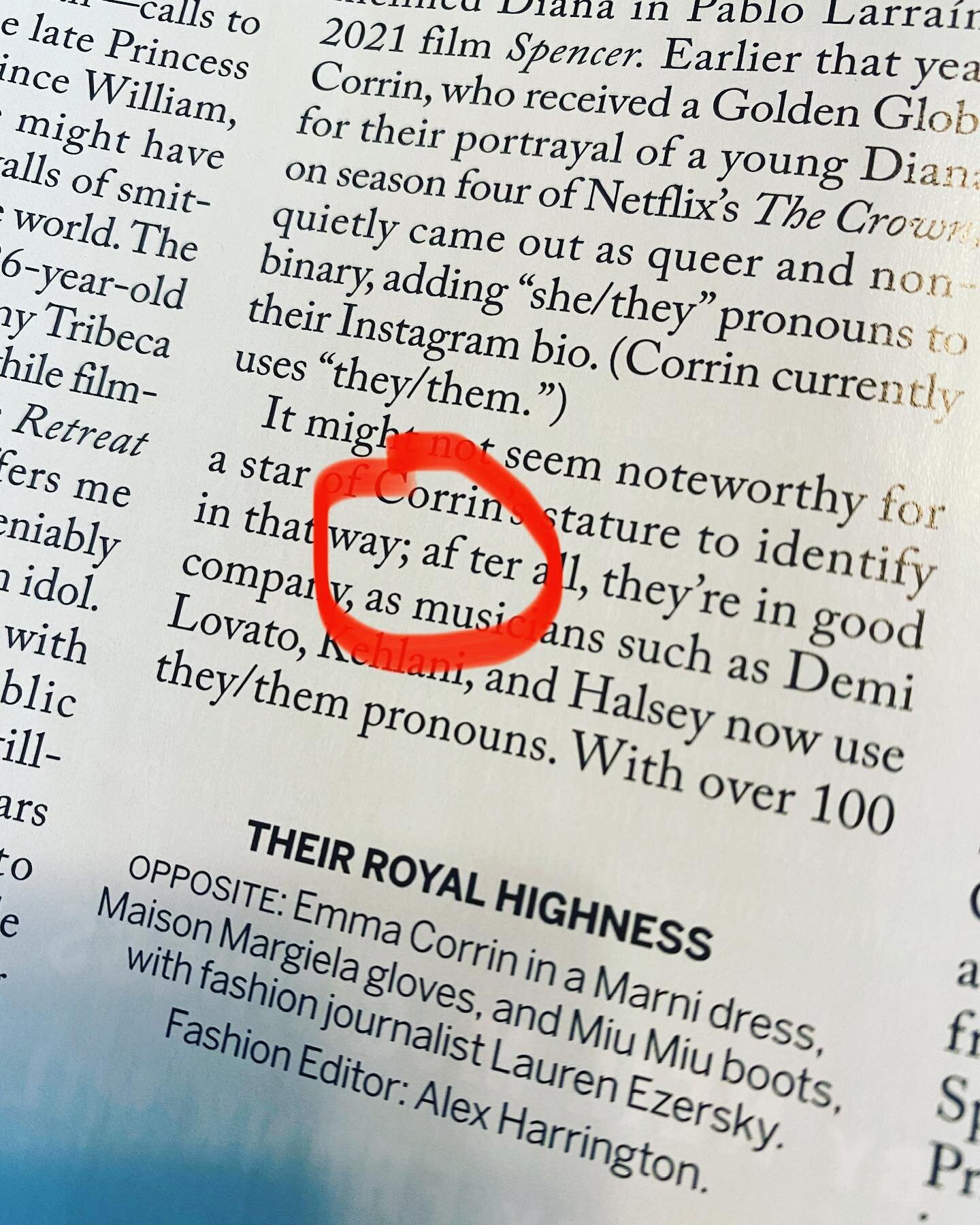Another day, another #typo in a major #fashion magazine. Once an #editor, always an editor. #occupationalhazard