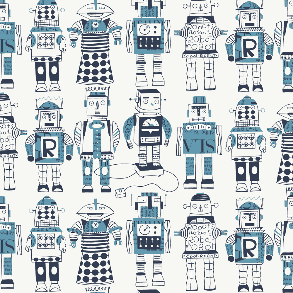 Loboloup Robots Wallpaper