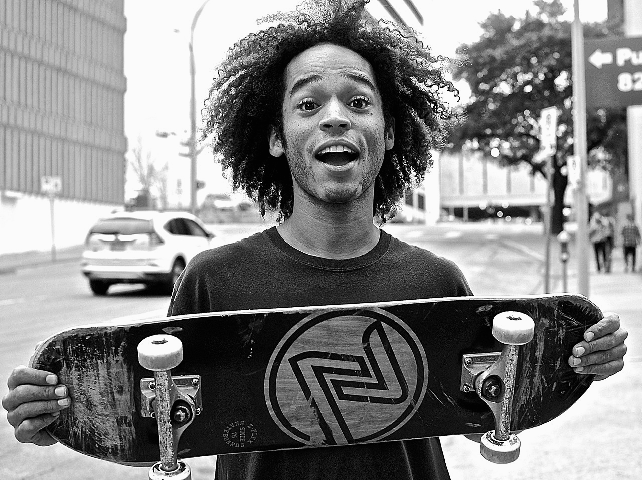 Downtown Austin portrait: Skateboarder Brandon Cole