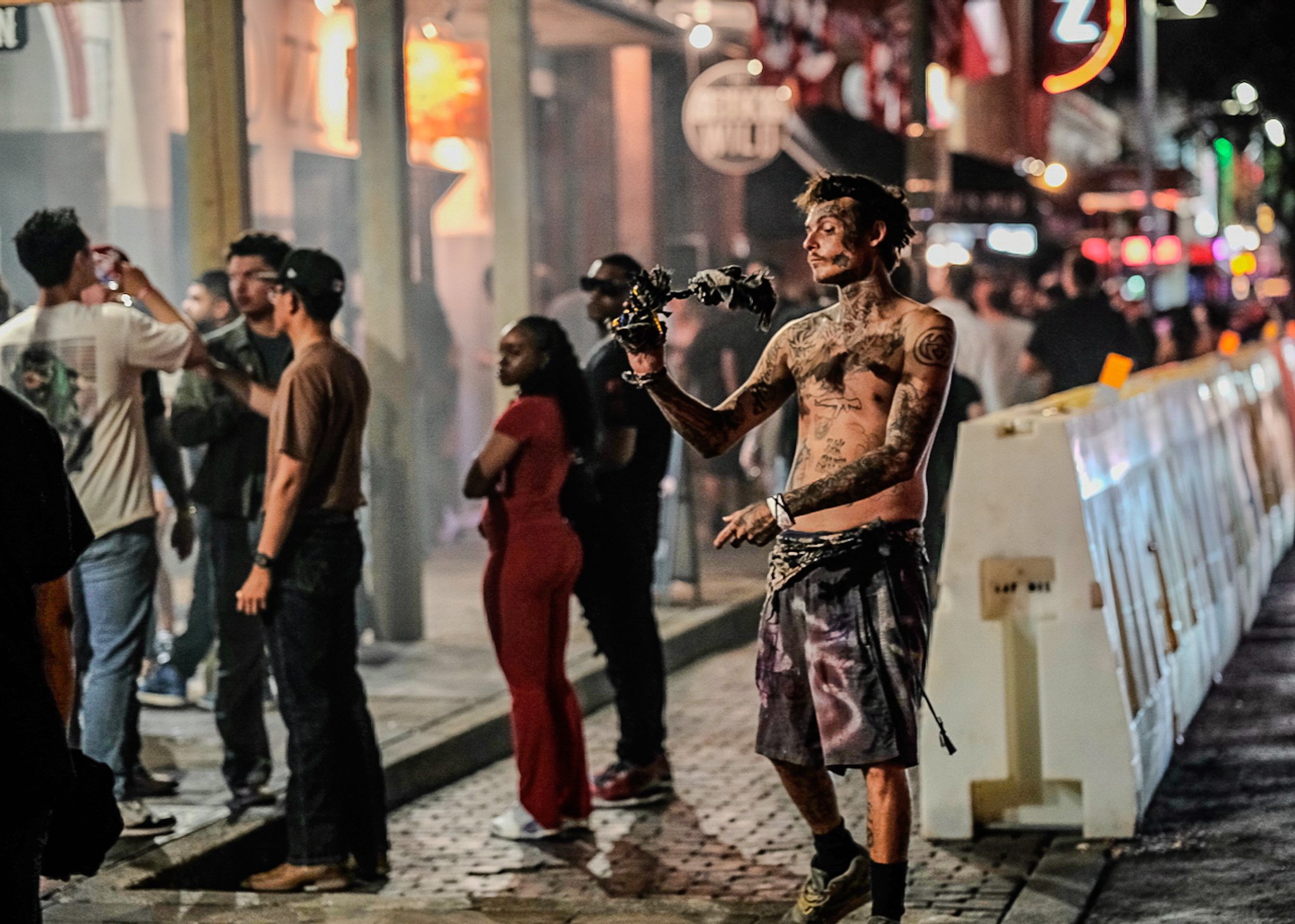 June 7, 2025: A Saturday night on Sixth Street in downtown Austin, Texas.