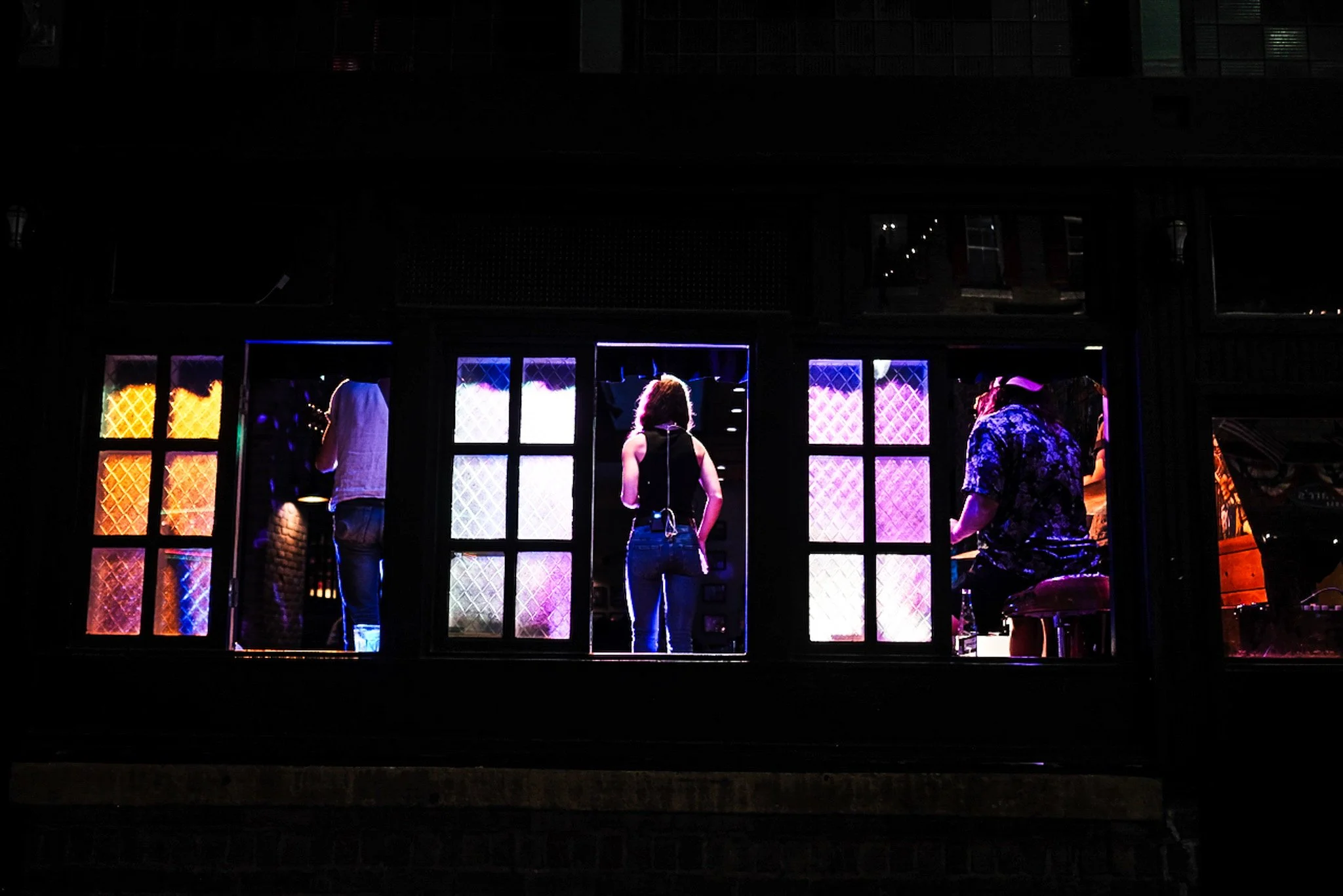  At Maggie Maes on historic East Sixth Street in downtown Austin, Texas, you can go inside to hear music or let the music come to you outside on the sidewalk. 