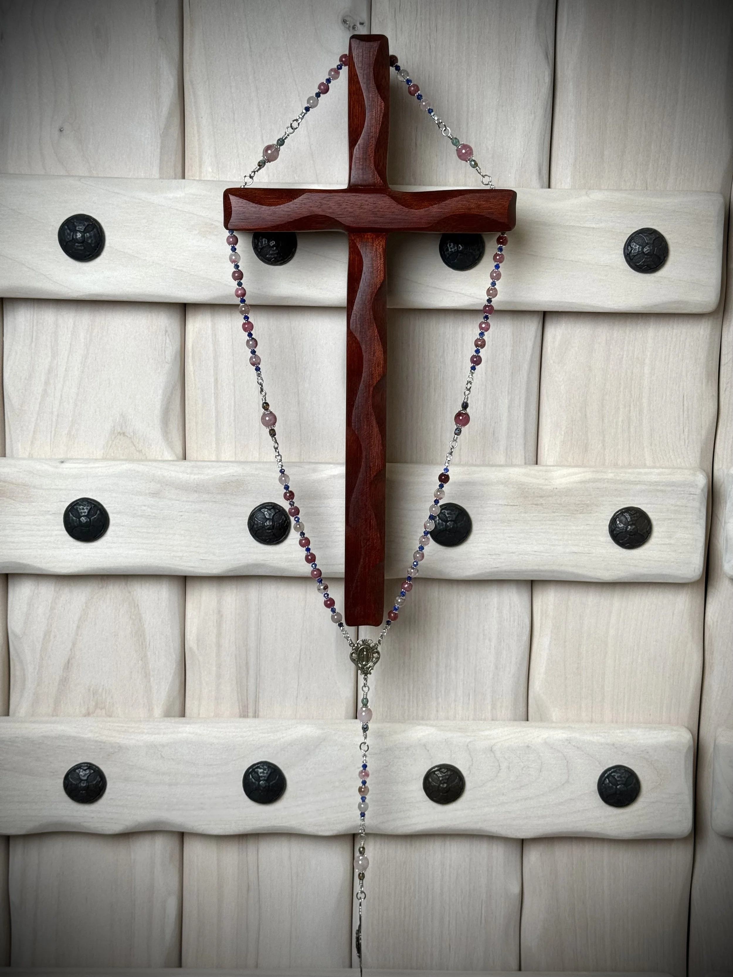 5 Decade Rosary Wall Holder