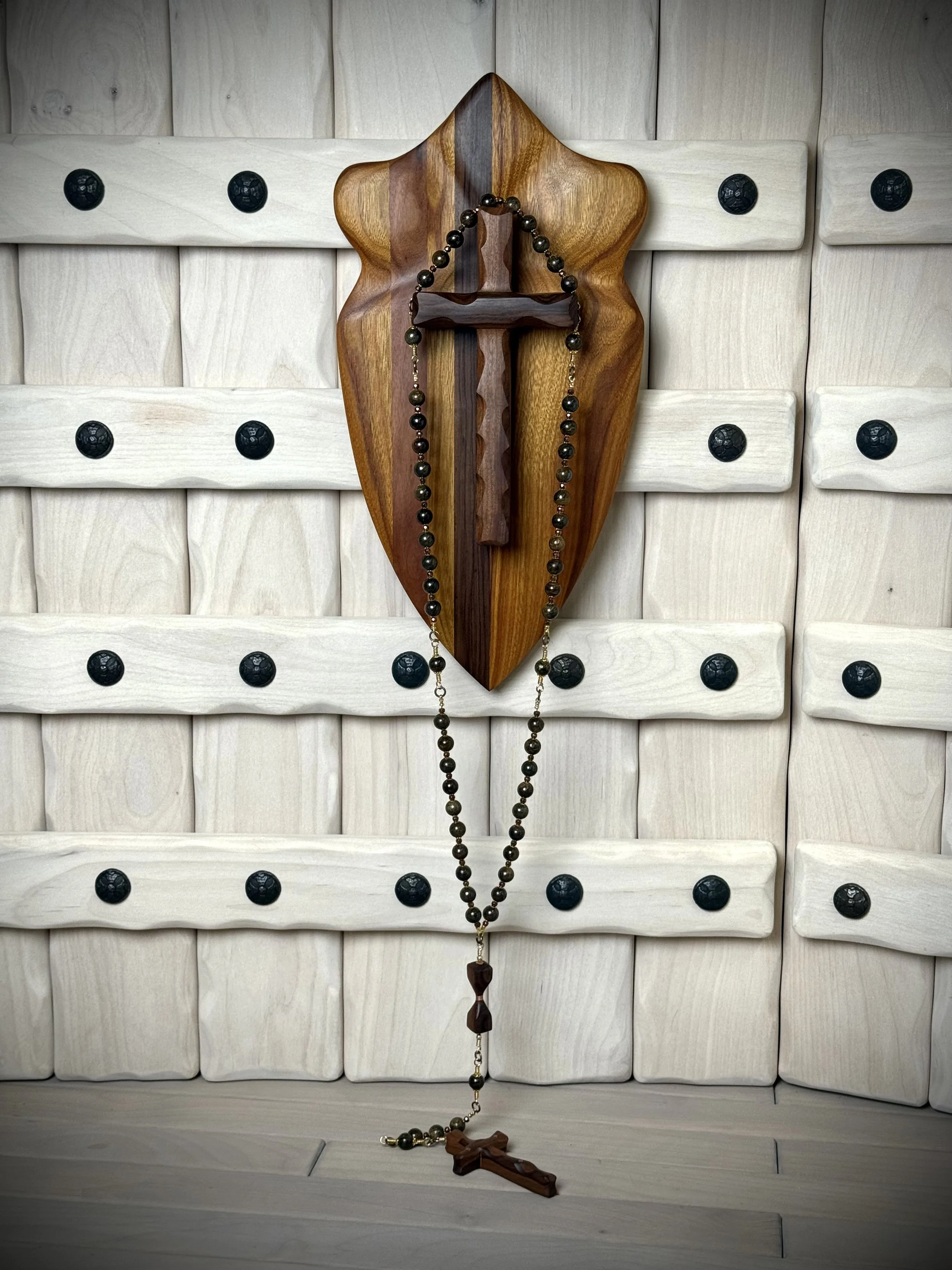 St. Michael’s Shield & Rosary Set - The “Armor of God” (Ephesians 6:13)