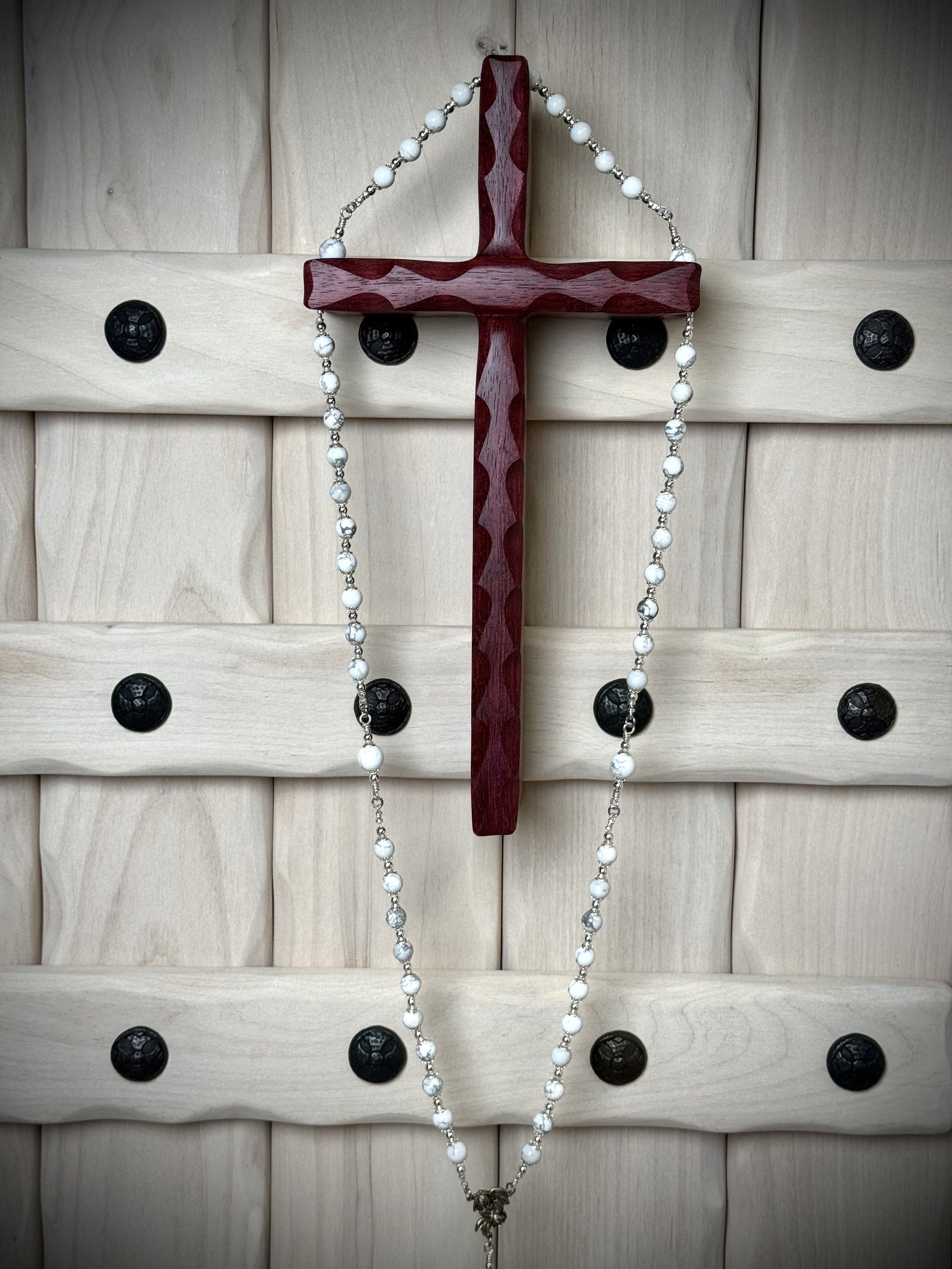5 Decade Rosary Wall Holder