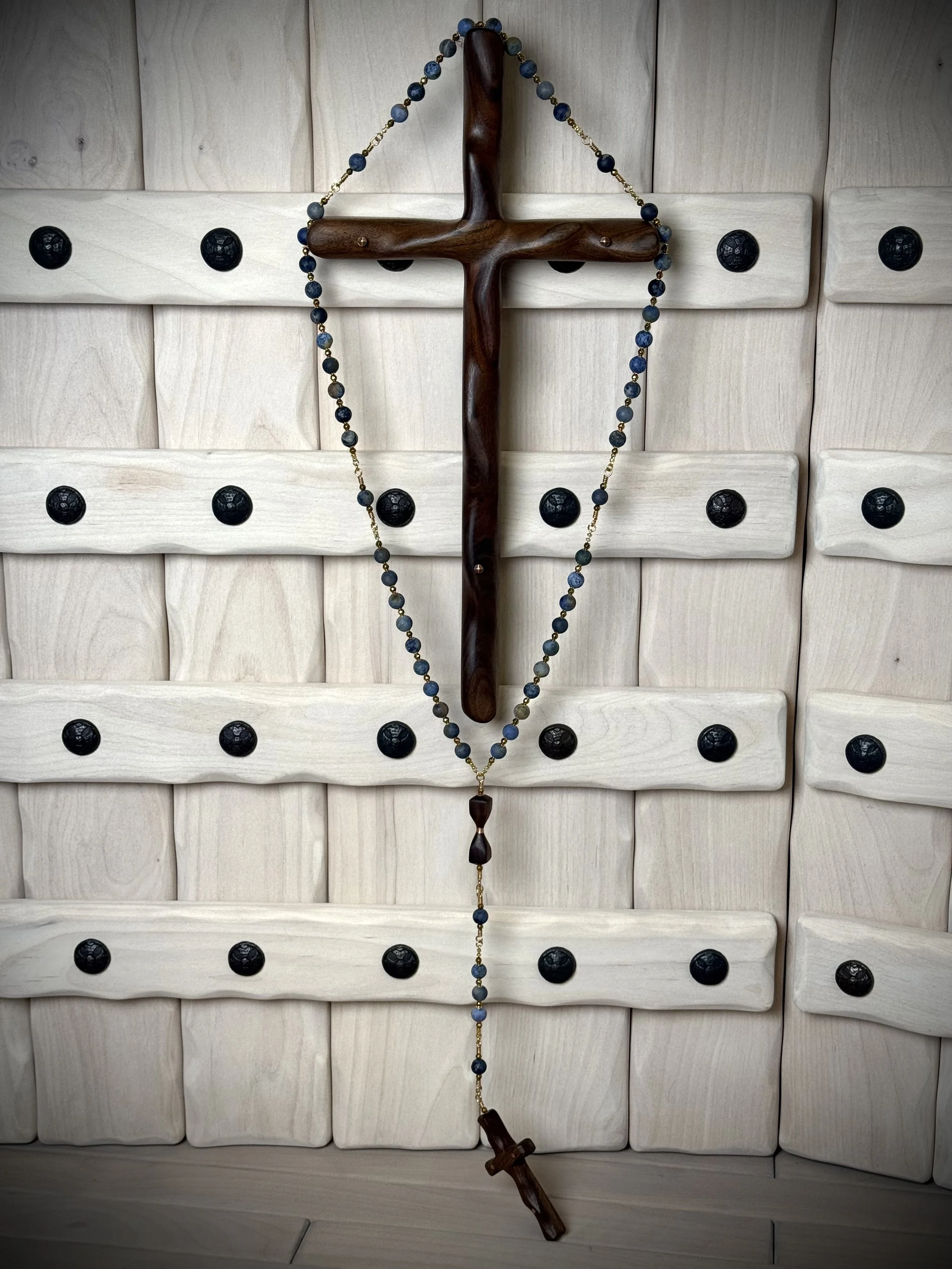 Believe Cross Rosary & Holder Set