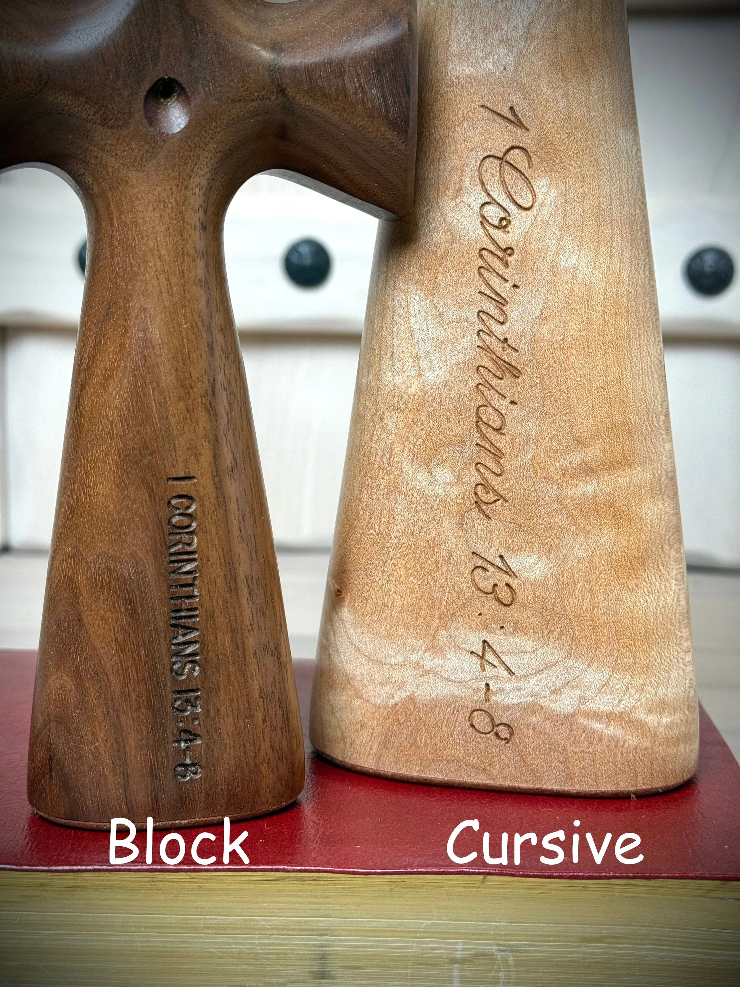 Engraving for Bible Cross®, Family Bible Cross®, Our Humble Cross, or Outdoor Crosses