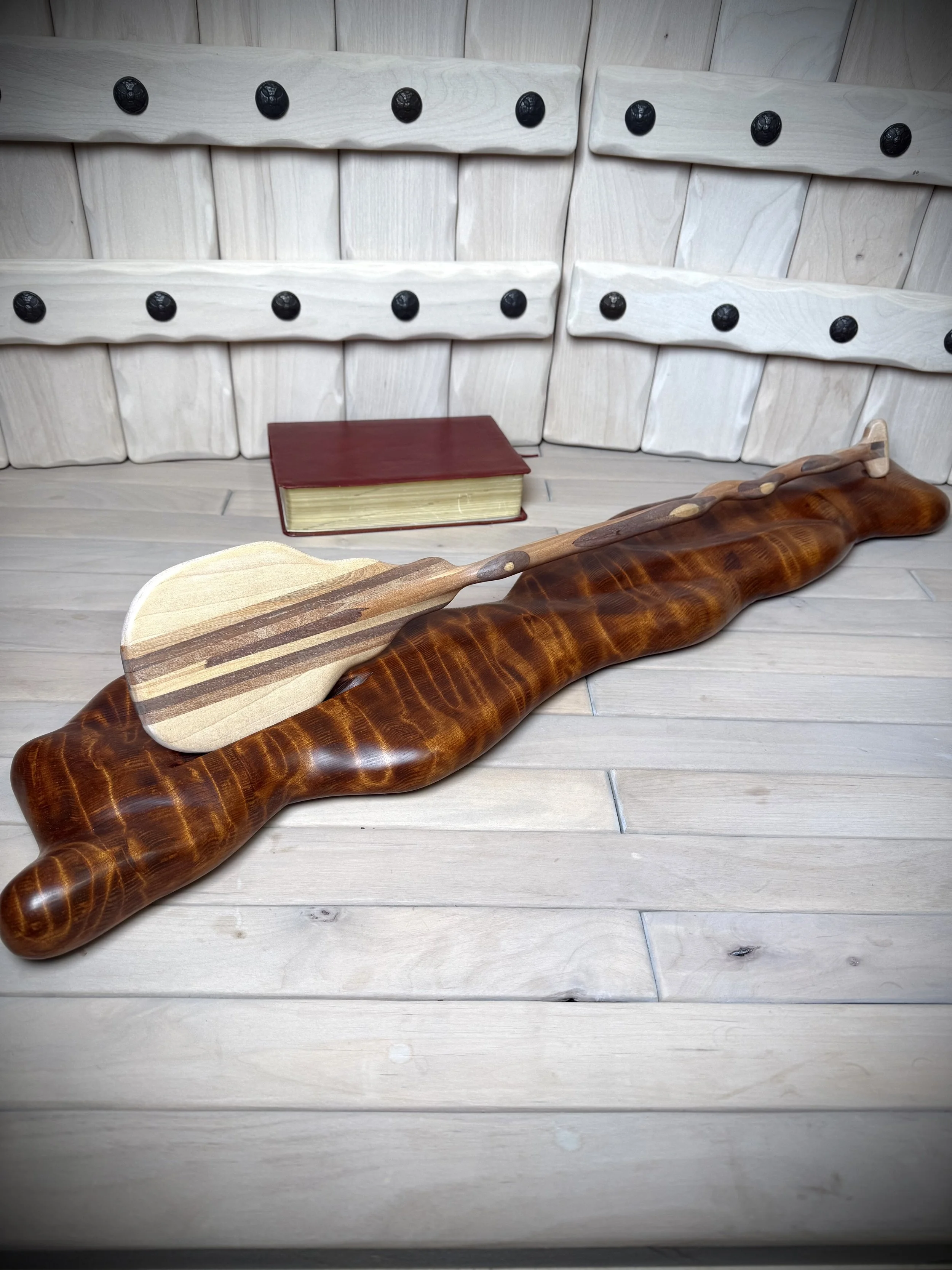 Handcrafted Unique & Custom 1/2 Scale Paddle and Stand
