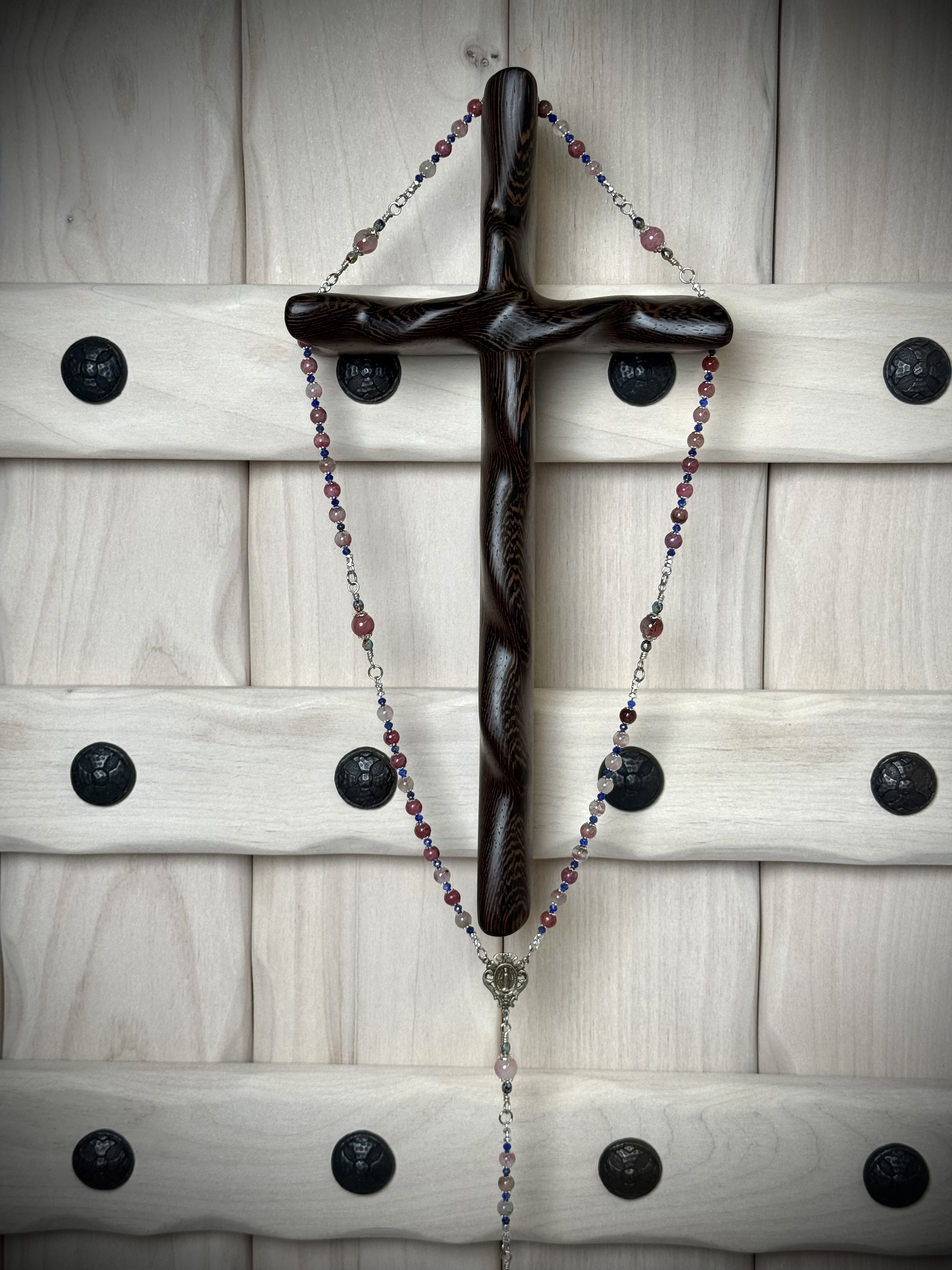 5 Decade Rosary Wall Holder