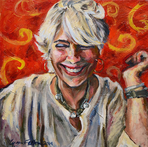 Joy, Acrylic on Canvas, 12"w x 12"h, 