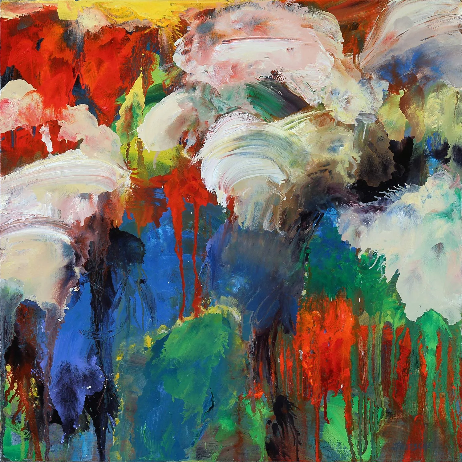 When Doves Fly - Oil on canvas- 18" x 18" - 2014