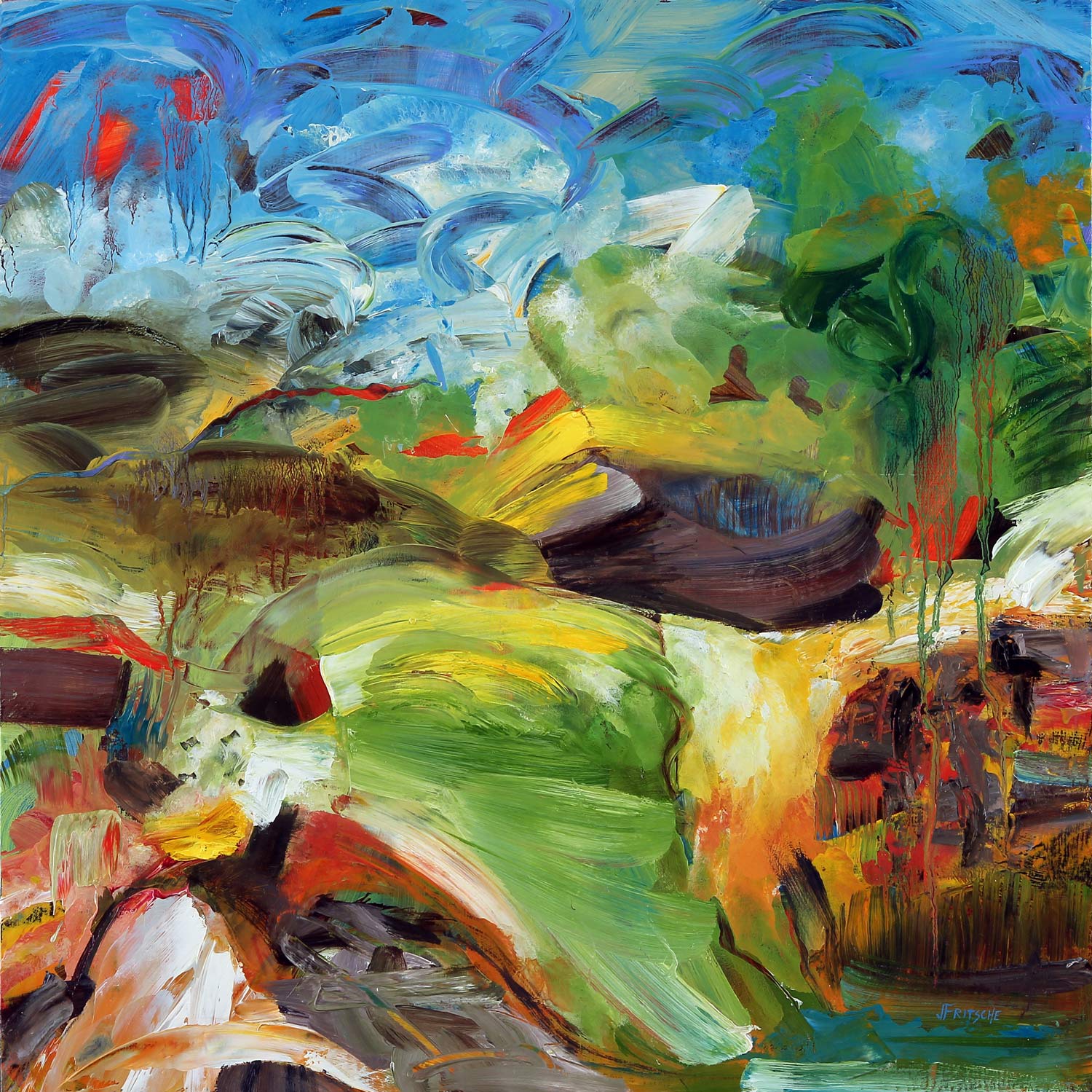 Day Trippin' - Oil on birch panel- 24" x 24" - 2014