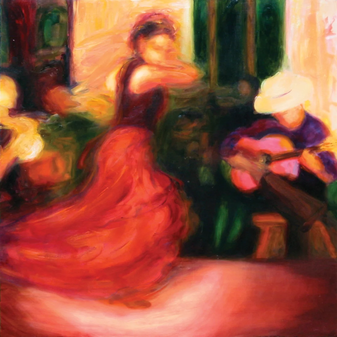 Flamenco IX - Oil on canvas - 36" x 36" - 2005