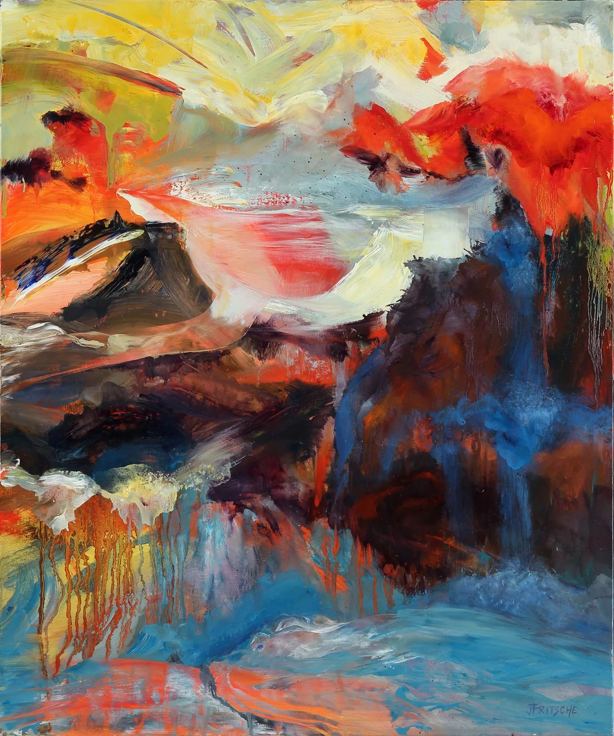 Streaming Live - Oil on canvas - 24" x 20" - 2014