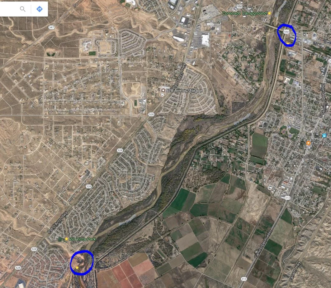 550 to Rio Vista Park, 4 river miles ~2 hours