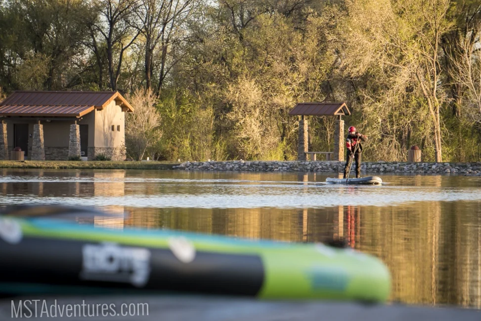 Its hard to beat watching trout rise at sunset from a SUP...