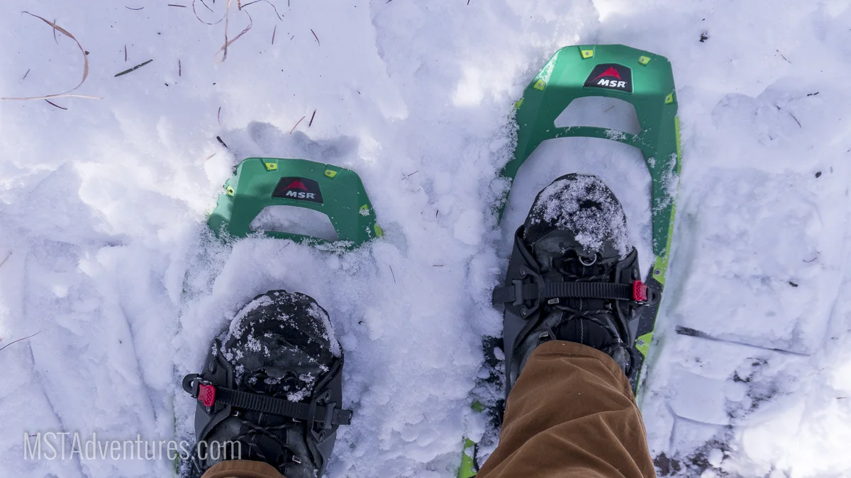 Just enough snow to test out the new 'shoes!