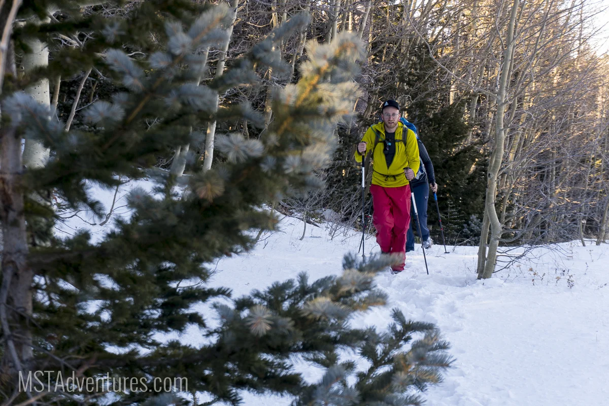 Will and Sharayah headed back on the Ellis Trail.