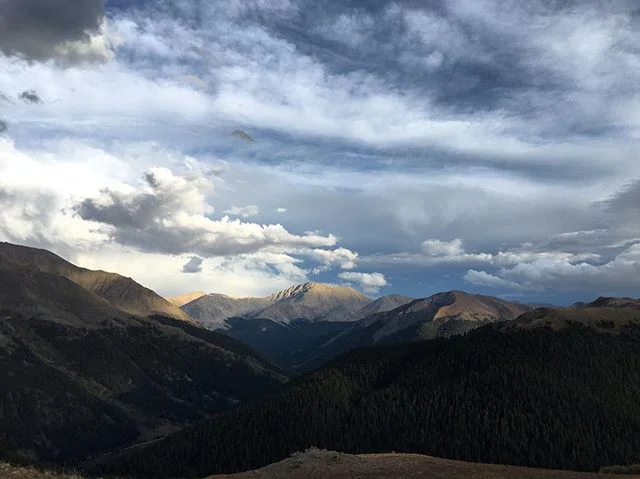 The shimmer of icy creek waters,
The smell of sun on gravel. 
Aspen leaves inspired by late summer sun
To emulate its gold.
And I get jealous
Waiting to see myself reflected in alpenglow.