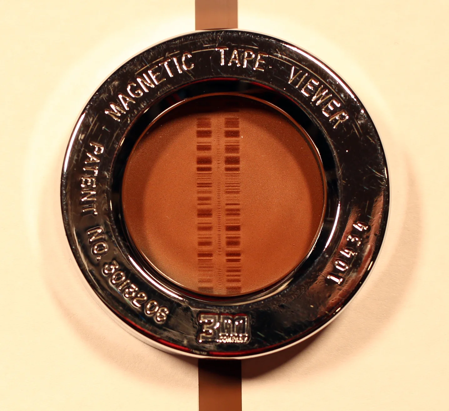 Center-track time code (note repeating timecode "word" in center)
