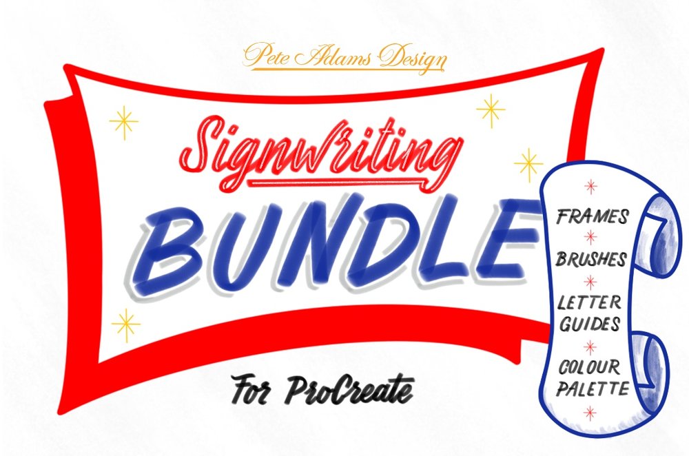 Sign Writing Ultimate Bundle Pack for ProCreate