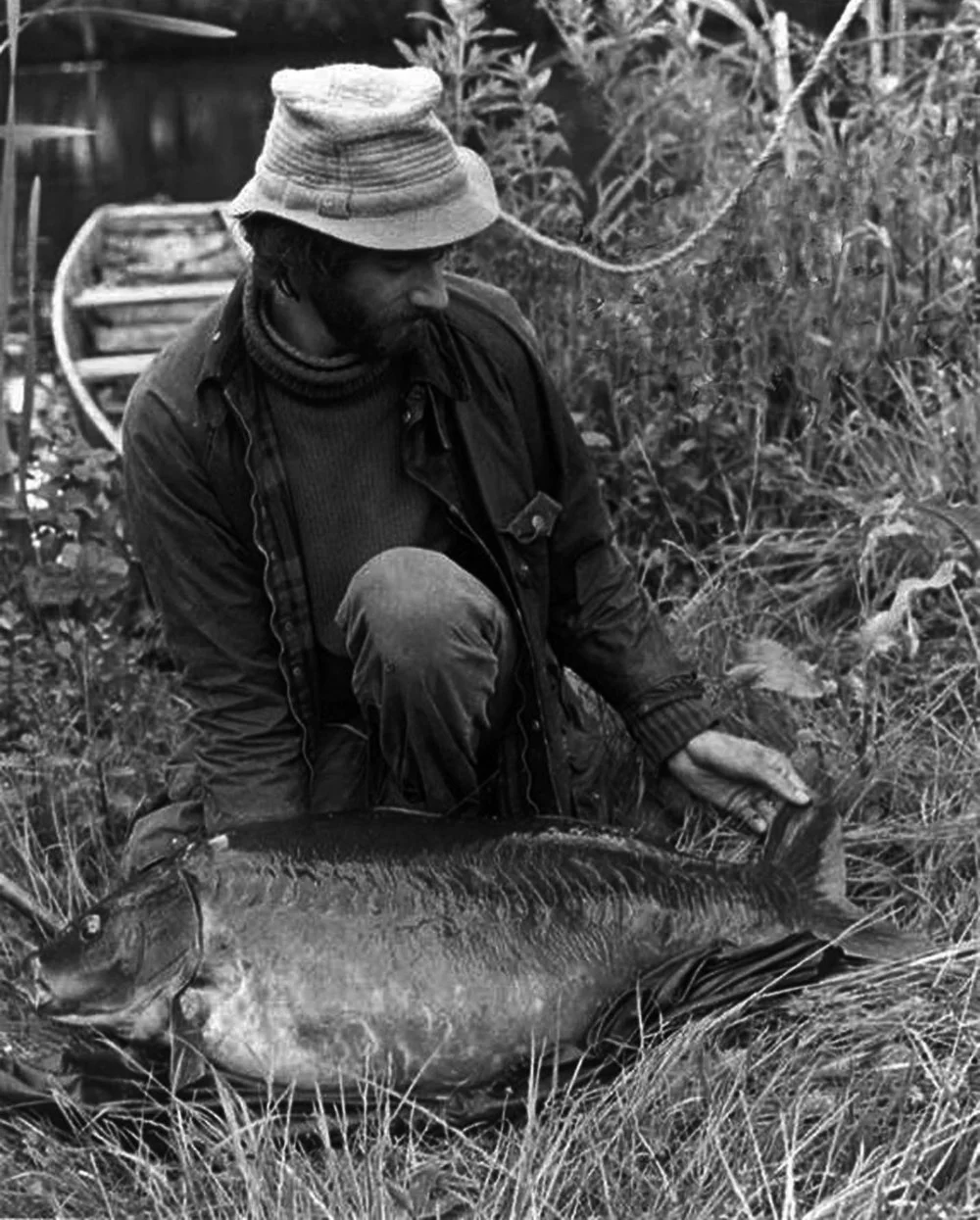 The UK’s first 50lb carp - caught by Chris Yates on 16th June 1980. After the weigh scales were adjusted a true weight of 51½lb was recorded.