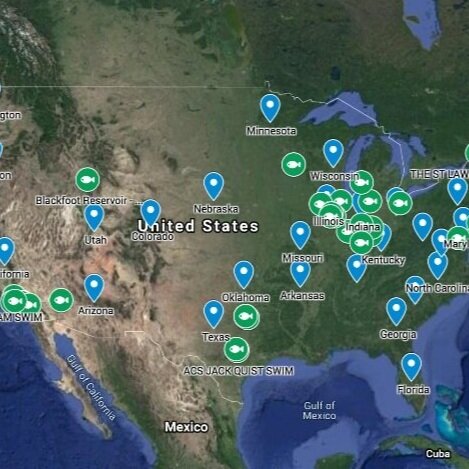 The American Carp Society US Venue Map