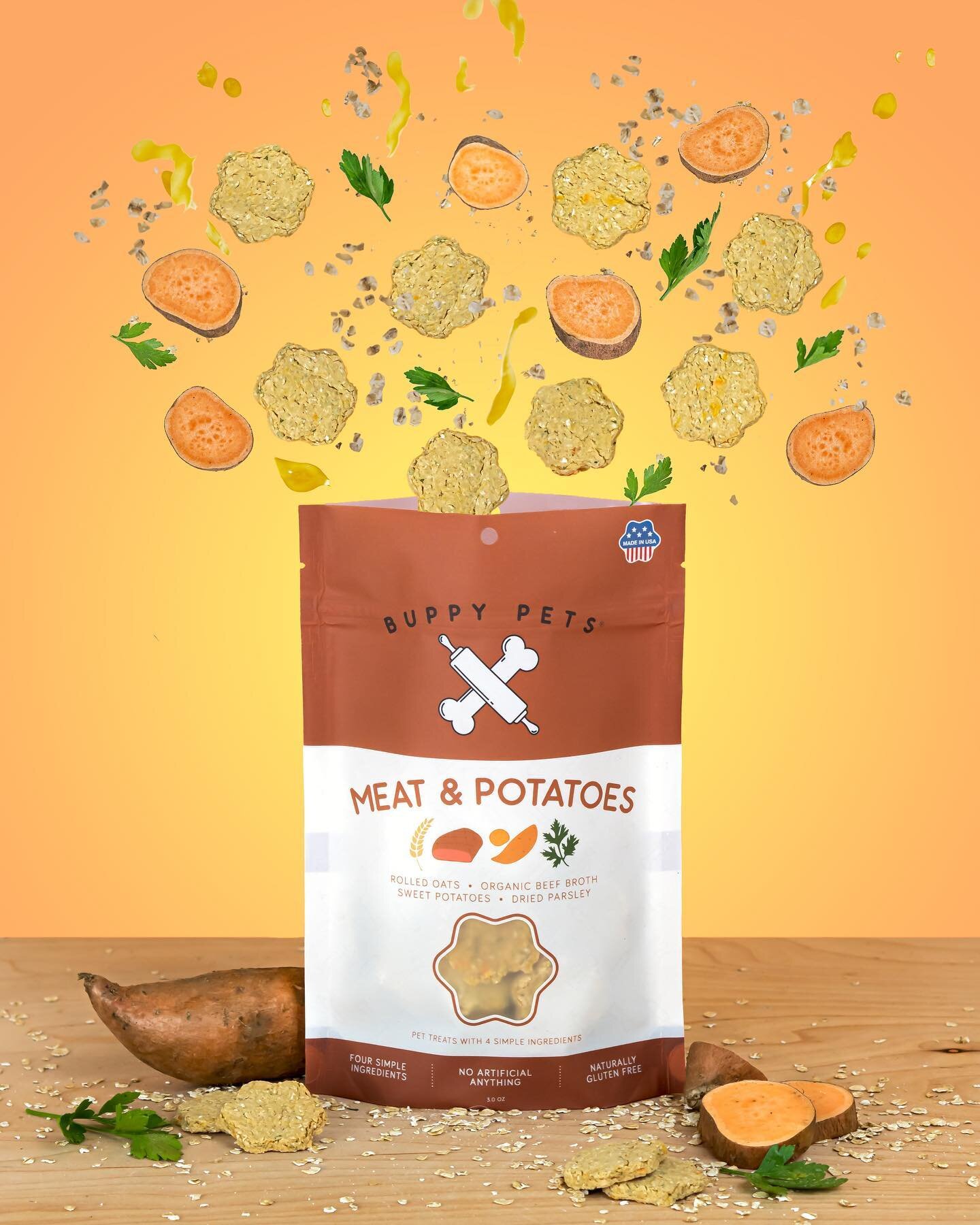 Our new Meat and Potatoes have earned their spot as a top seller! Has your pup tried the sweet and savory combo yet?