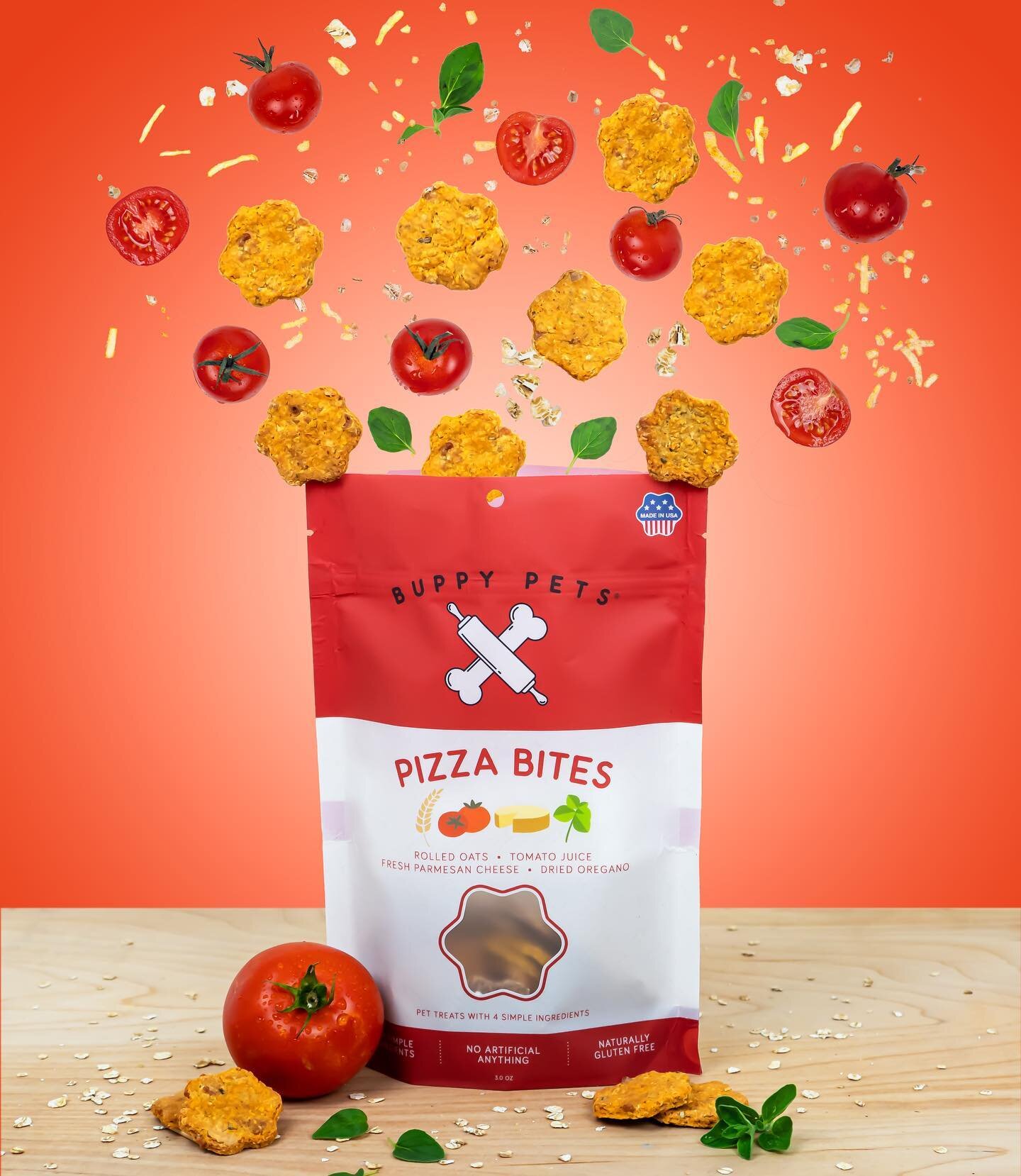 🍕Did You Know?🍕

Our popular Pizza Bites were inspired by the taste of Pizza Goldfish and they don&rsquo;t disappoint! 
🧀 For that extra cheesy goodness, we use imported Parmesan cheese combined with premium tomato juice. 
🍃We also use dried oreg