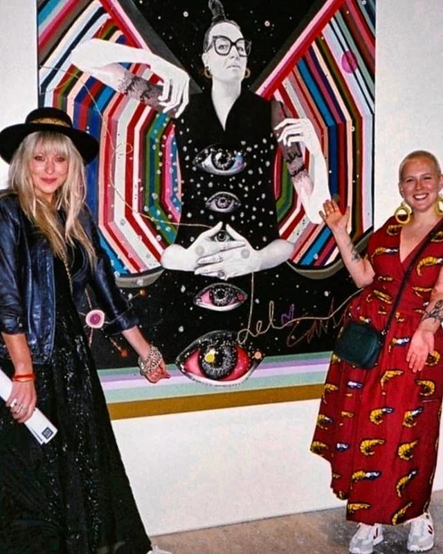 With fellow Archibald Finalist beautiful/talented @carlosbob 🔥 --- LOVED the commitment to the analog photo 📸 @colerodriquez 🙌 You two are PURE light 💫  #analog #archibald @artgalleryofnsw #archibaldprize2019