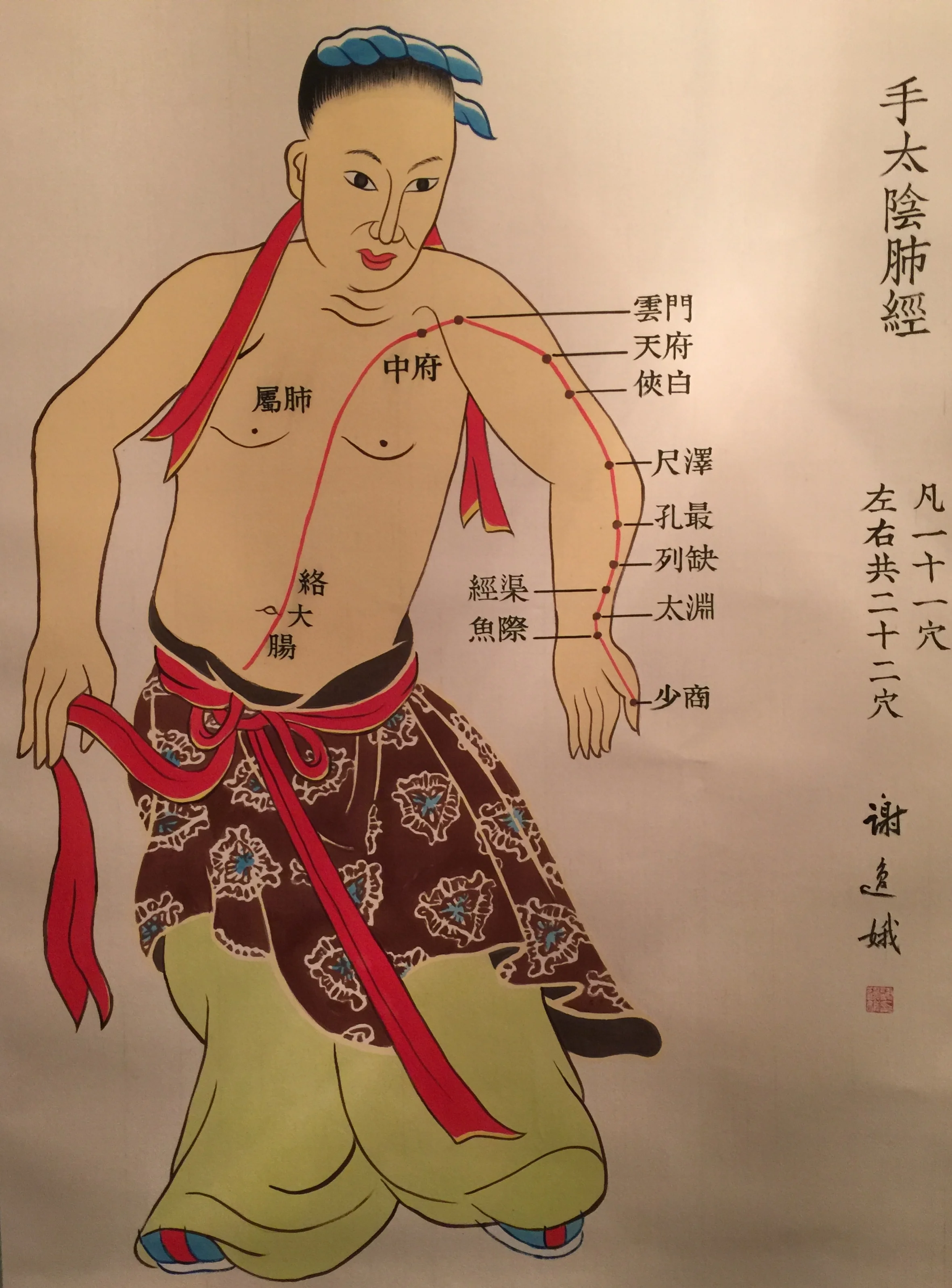 Traditional Chinese Acupuncture Meridian -- Lung Meridian