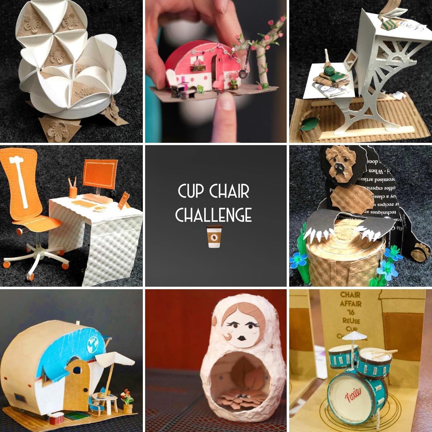 Chair Affair Cup Chair Challenge entries from years past&hellip;.these are absolutely delightful ❣️🪑❣️.
There is still time to upcycle your wildest cup-chair dreams, entries are due on Friday. See our website for entry info and rules. Good luck, you