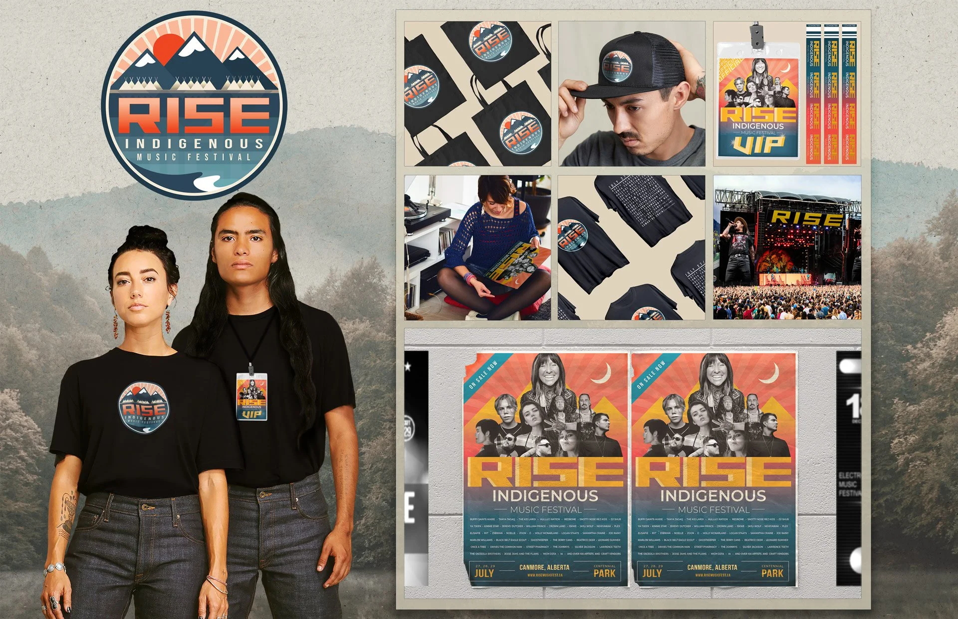 𝗦𝗧𝗨𝗗𝗘𝗡𝗧 𝗪𝗢𝗥𝗞 // 👏👏👏 From logo design to merch to posters, this is exceptional branding in action. Created by past Graphic Design &amp; Photography student Robin D., this project brings a full music festival identity to life across multi